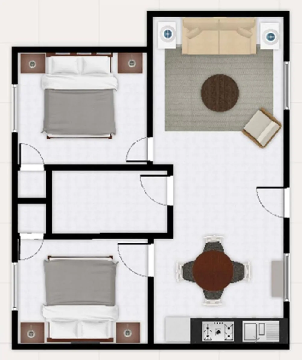 Floor plan in Seaside Villas