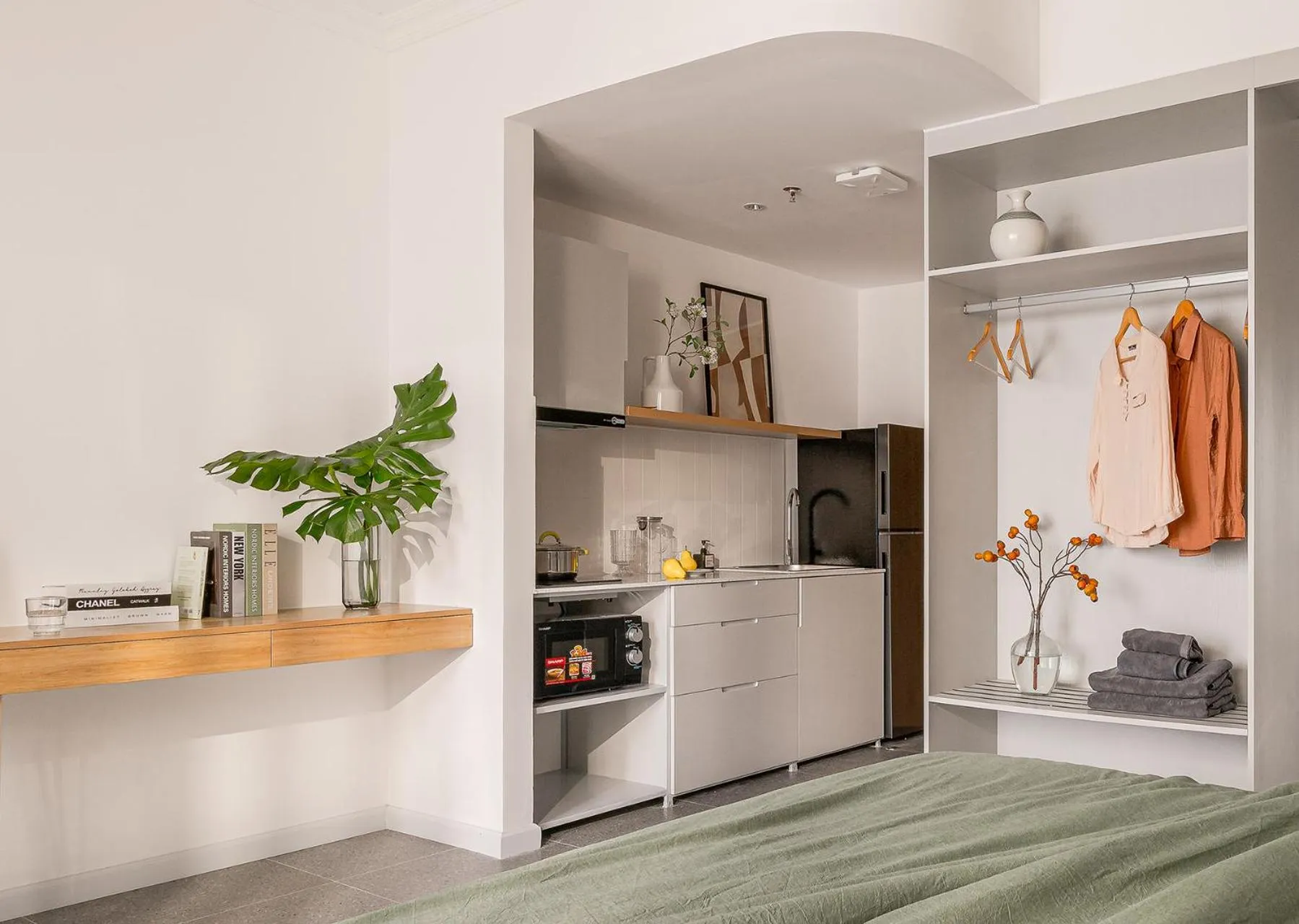 Kitchen or kitchenette in M Village Living Hoàng Văn Thụ