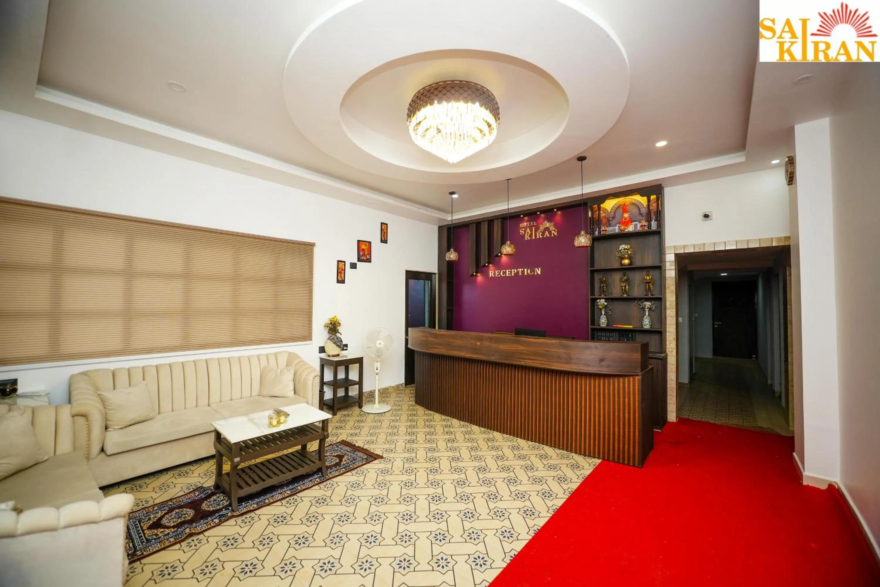 Lobby or reception in Saikiran Hotel