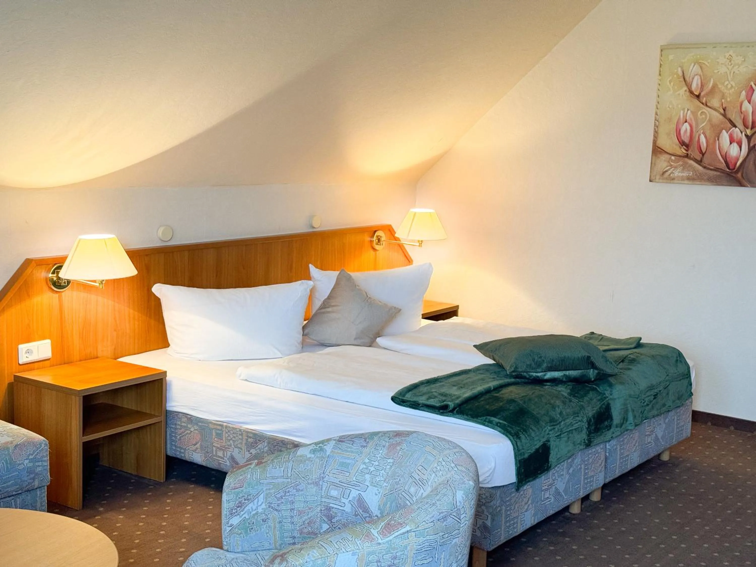 Bed in Hotel Restaurant Graber