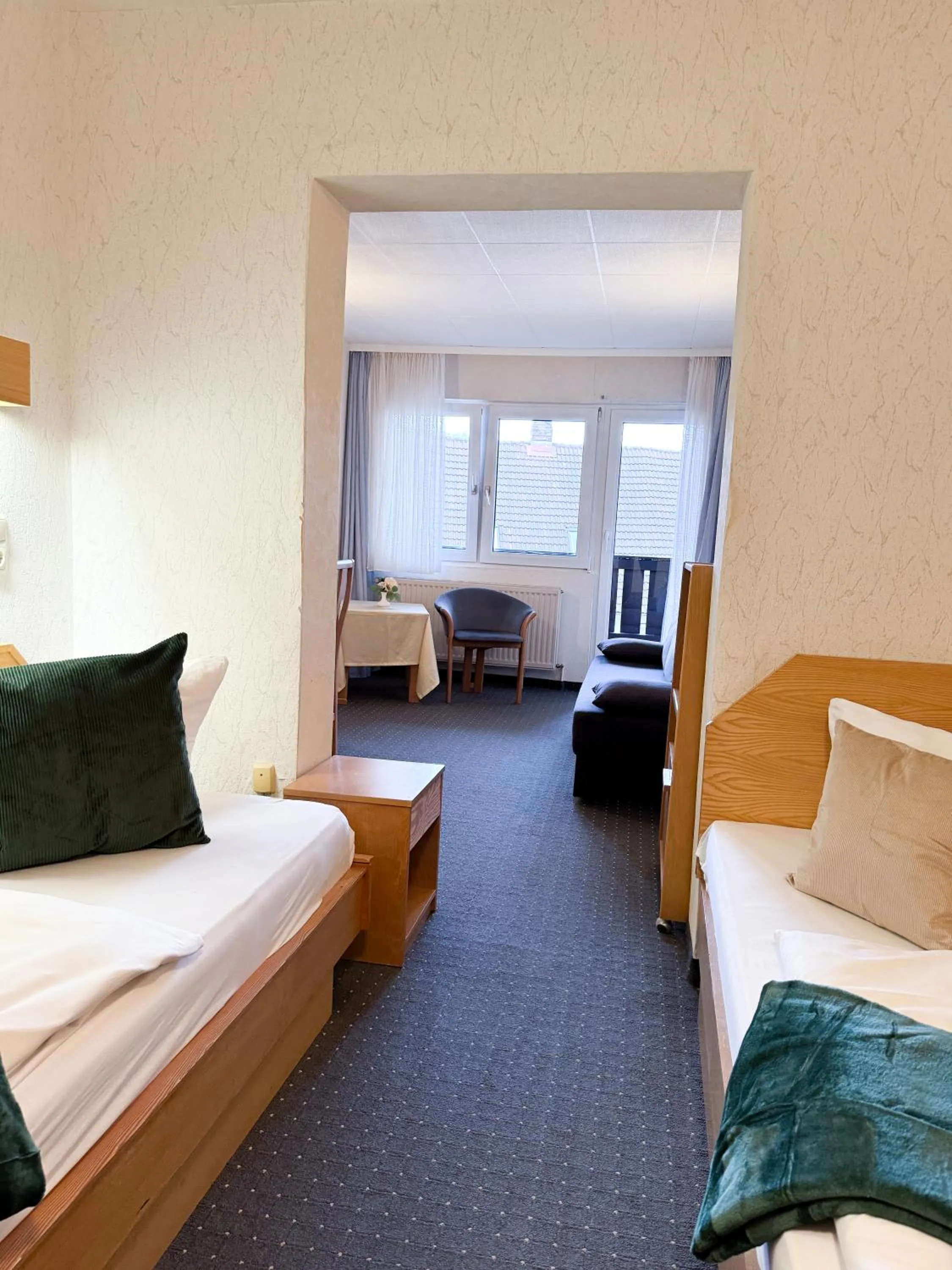 Bed in Hotel Restaurant Graber