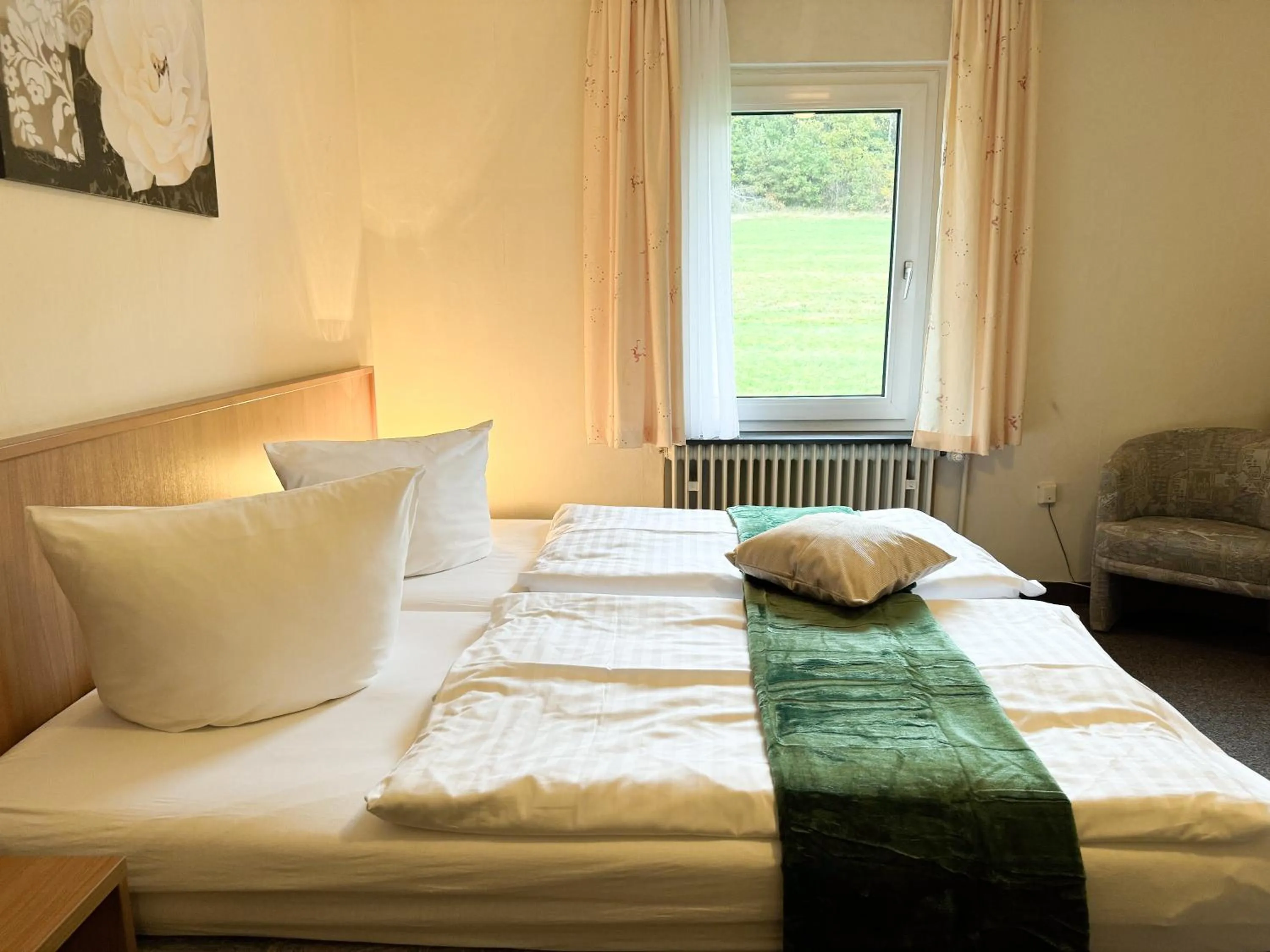 Bed in Hotel Restaurant Graber