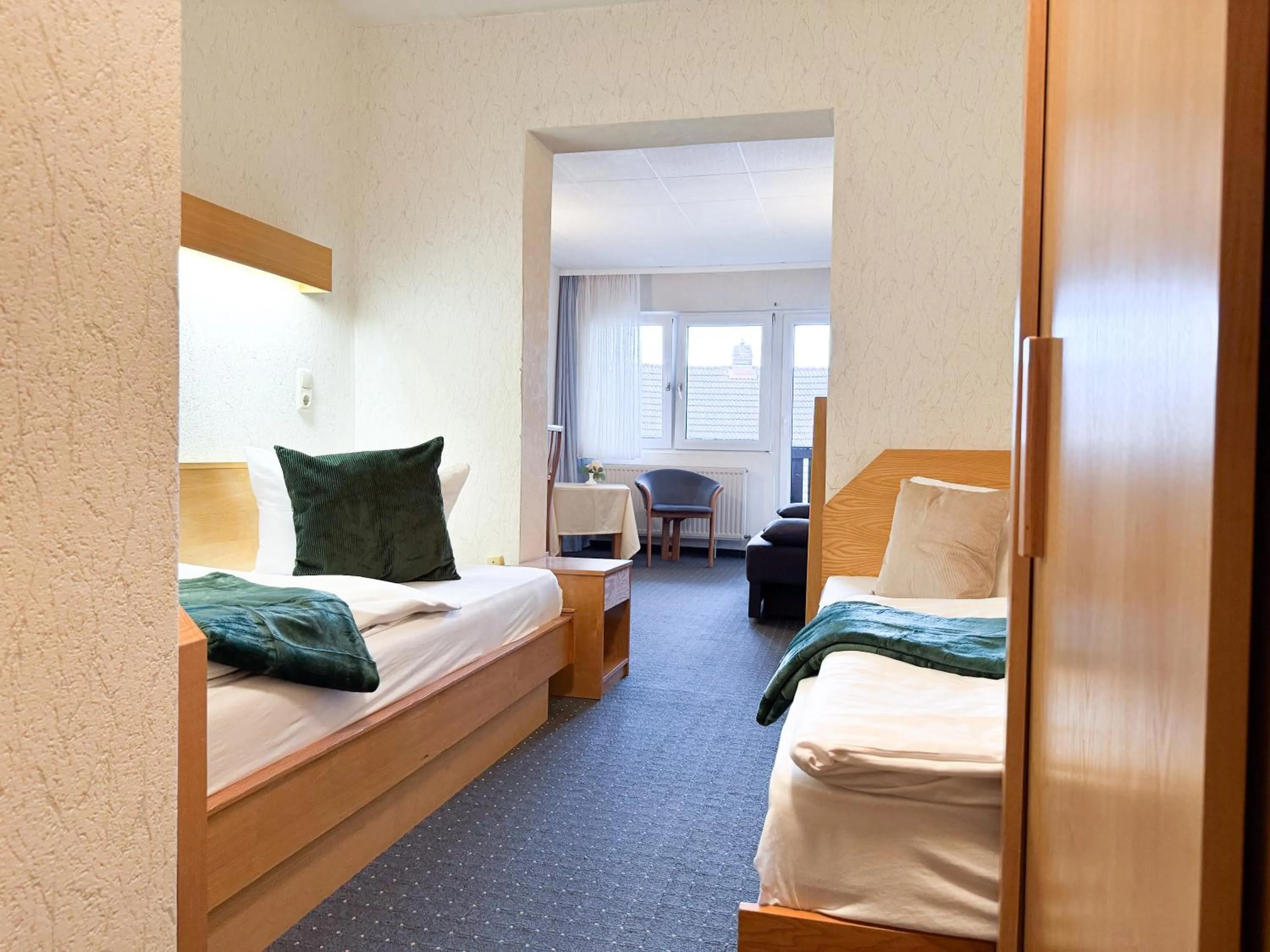 Bed in Hotel Restaurant Graber