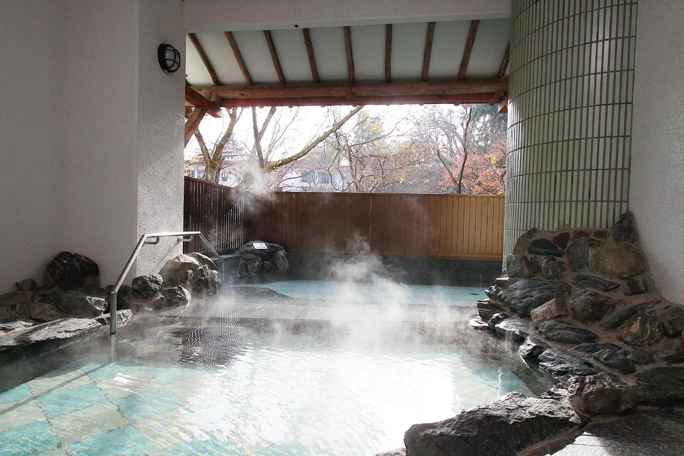Hot Spring Bath in Akiu Grand Hotel