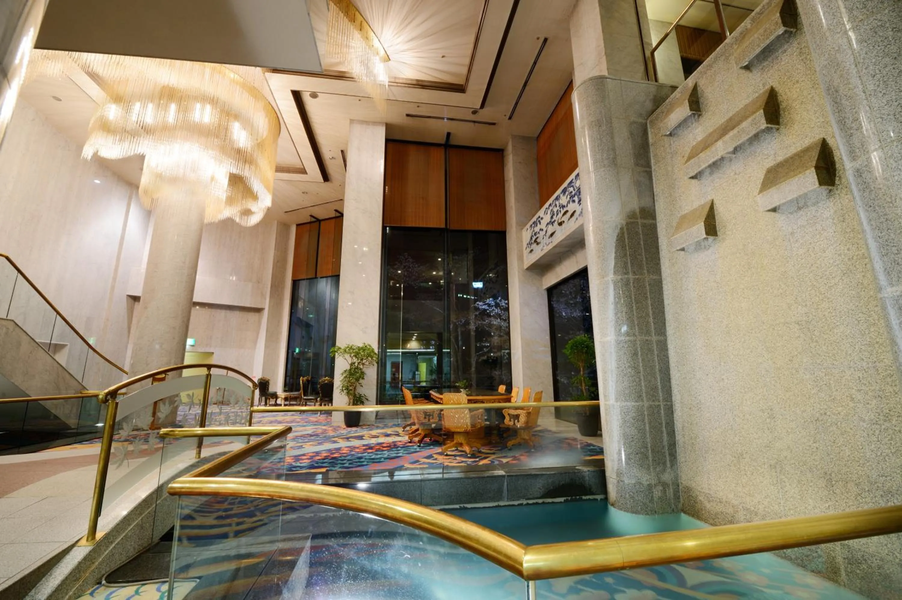 Decorative detail in Akiu Grand Hotel