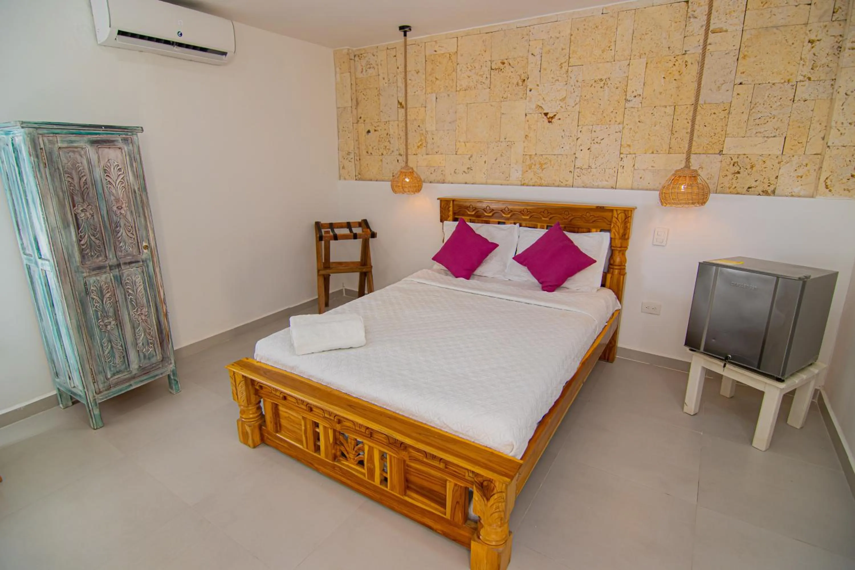 Bedroom, Bed in Casa Playa James