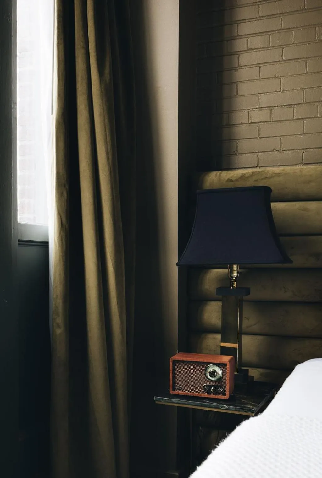 Bed in The Bellwether Hotel