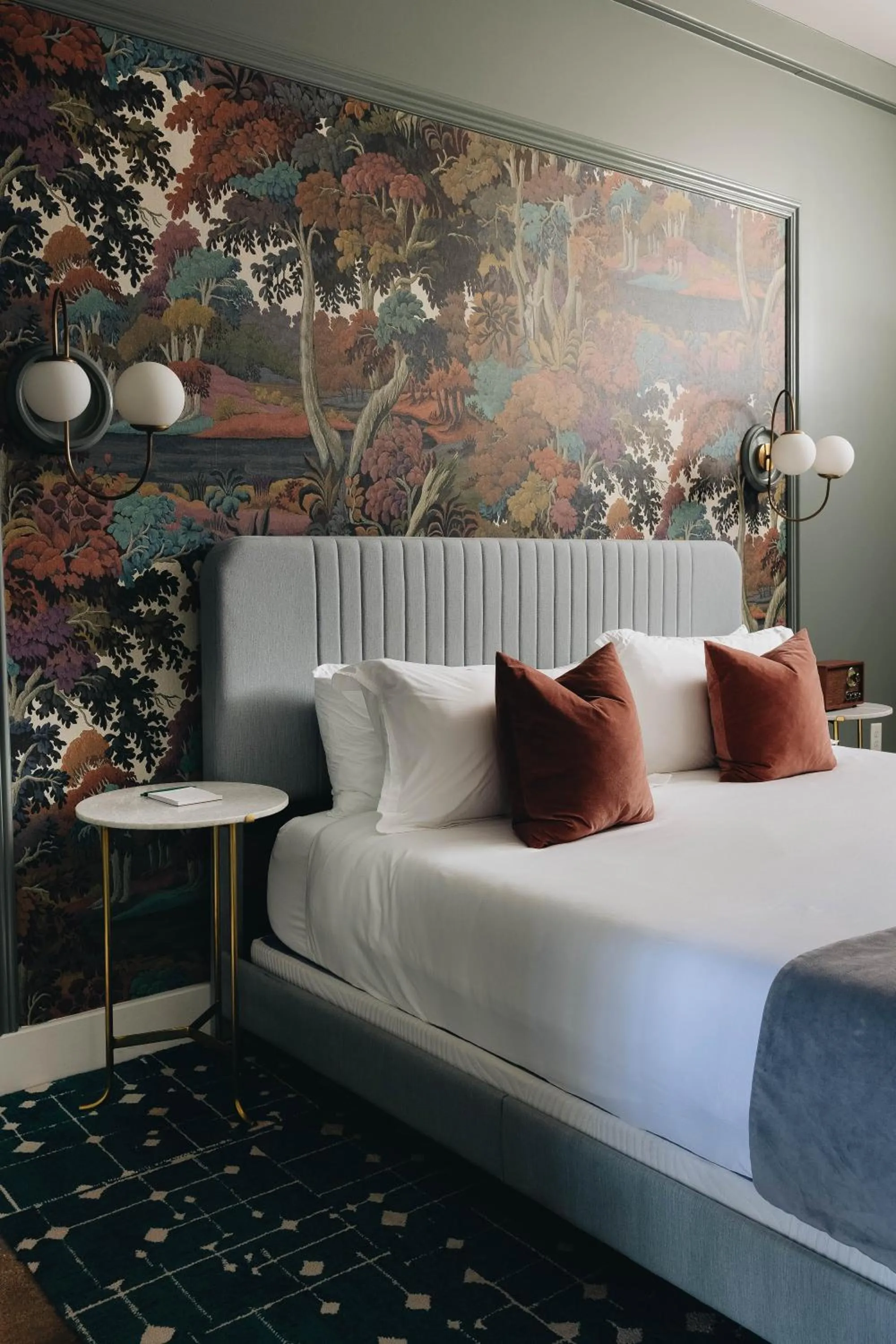 Bed in The Bellwether Hotel