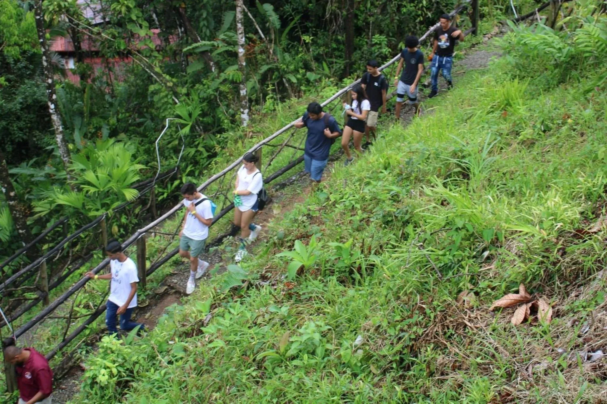 group of guests in Mountain Top Park Hotel