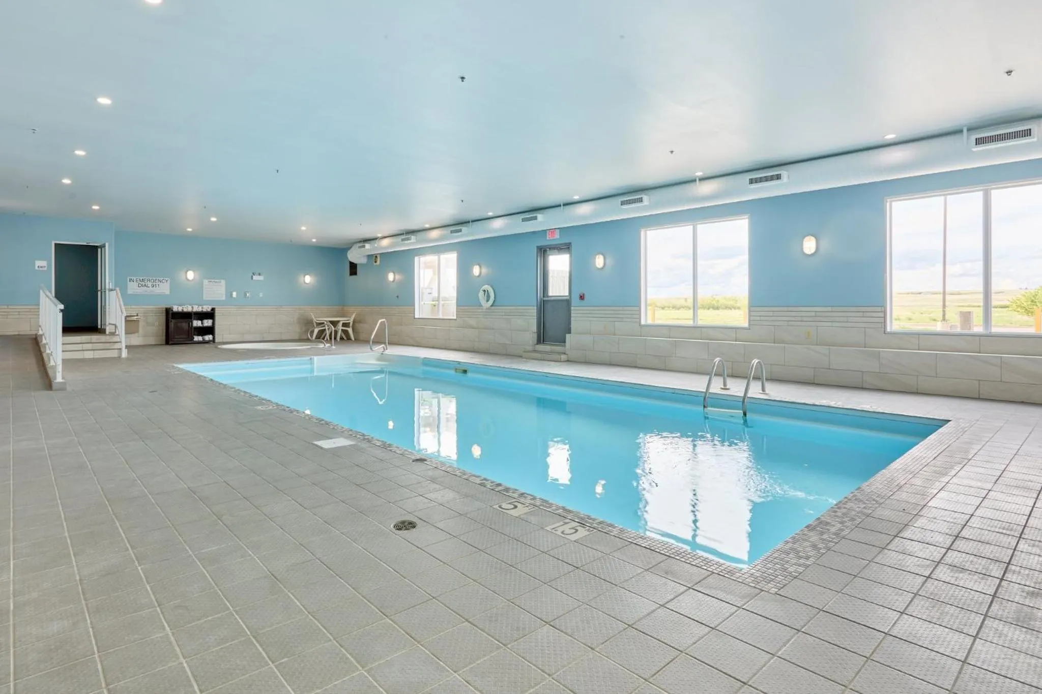 Swimming pool in Holiday Inn Express Hotel & Suites Swift Current by IHG
