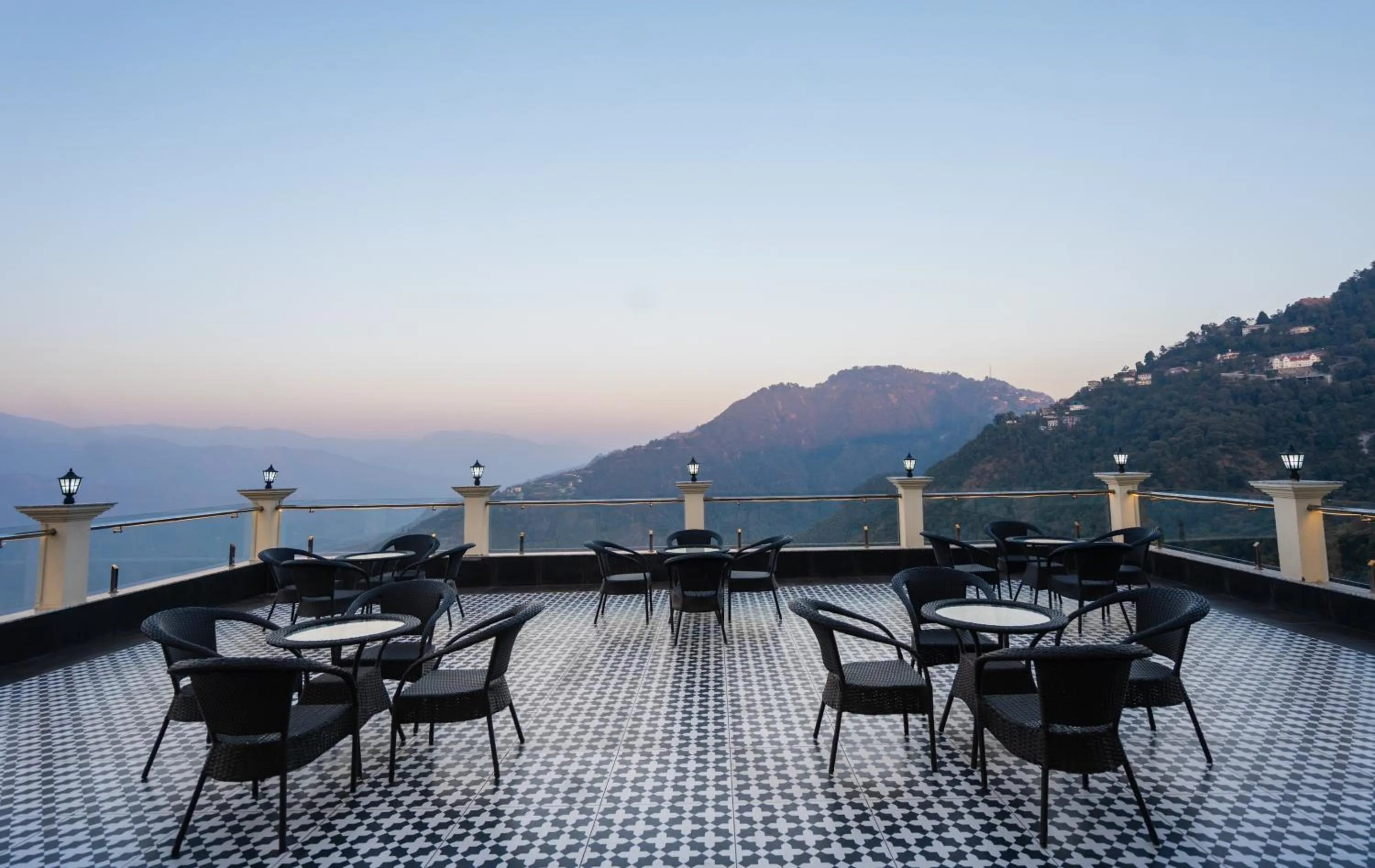 Balcony/Terrace in Trideus Mountain Club & Resort, Mussoorie