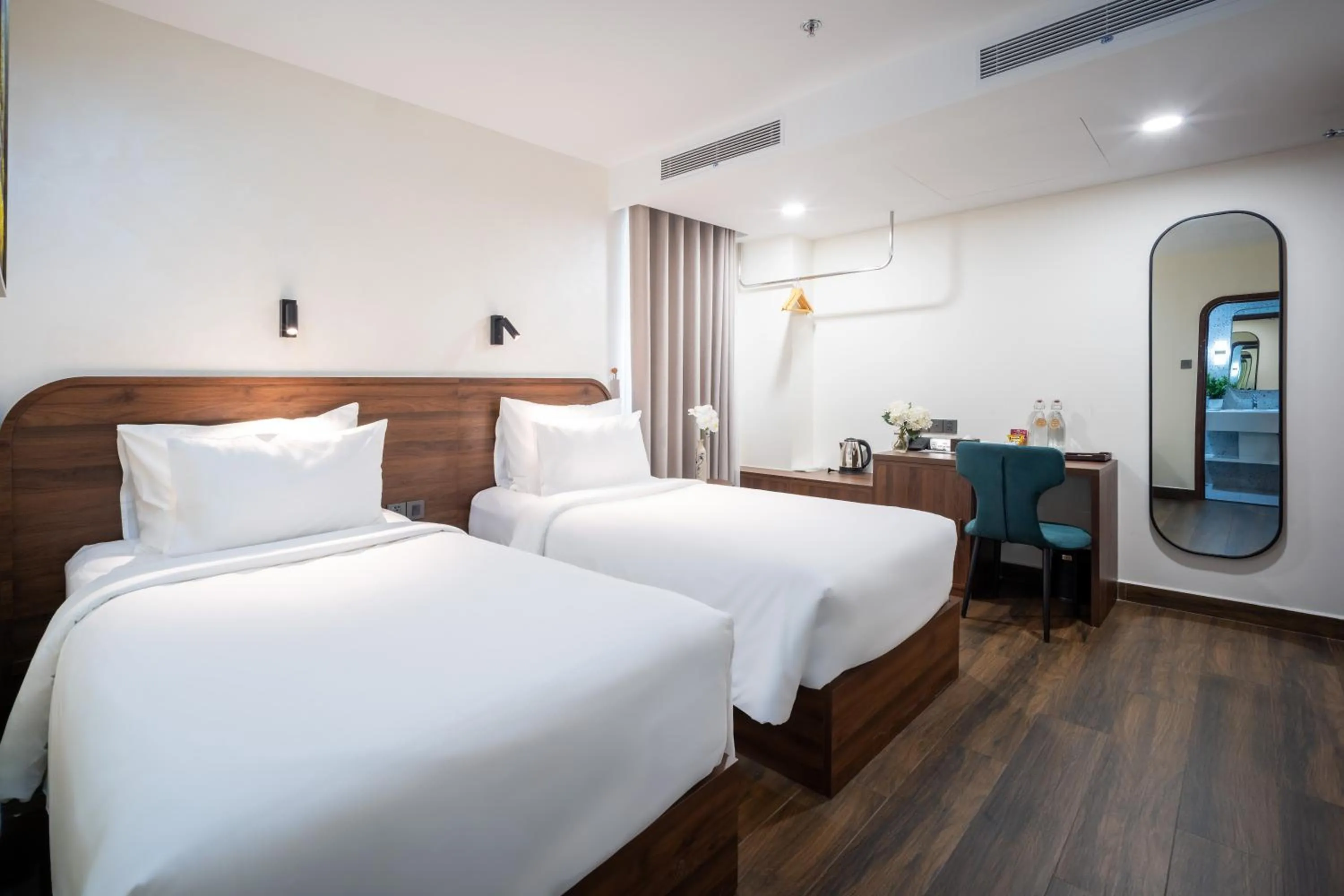 Photo of the whole room, Bed in Hato Saigon Boutique Hotel & Rooftop