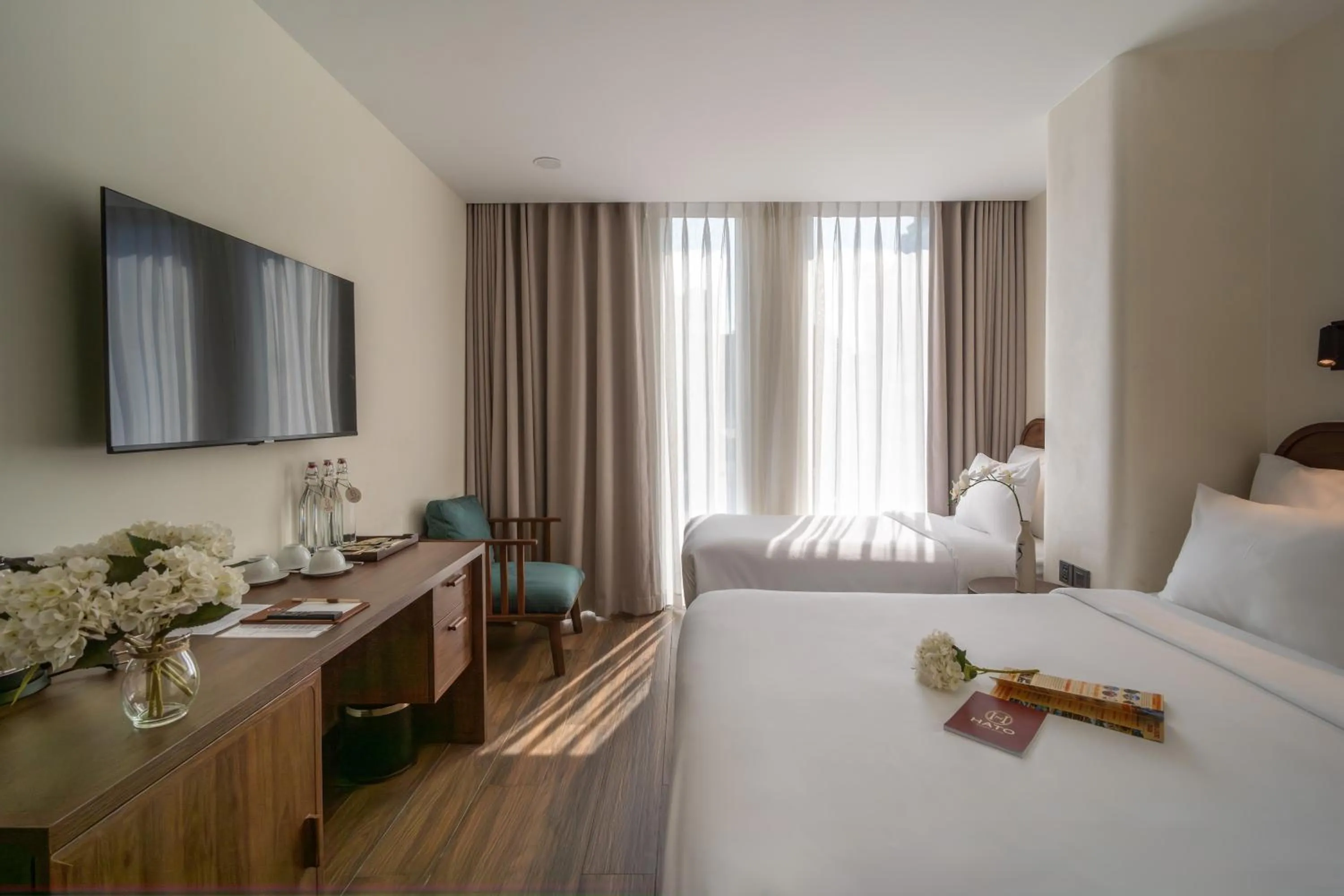 Bed in Hato Saigon Boutique Hotel & Rooftop