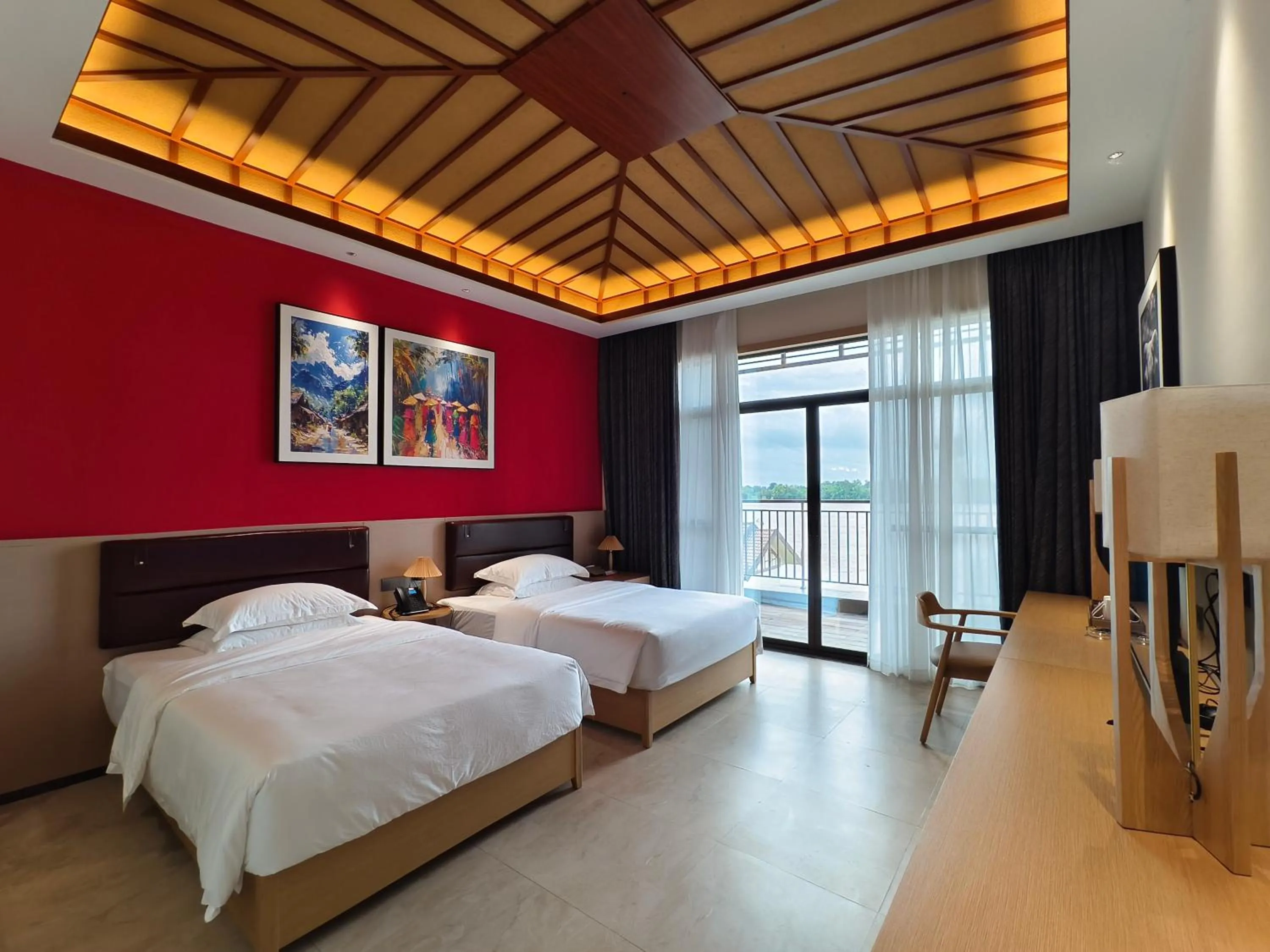 Bed in MonMonBoutique Hotel