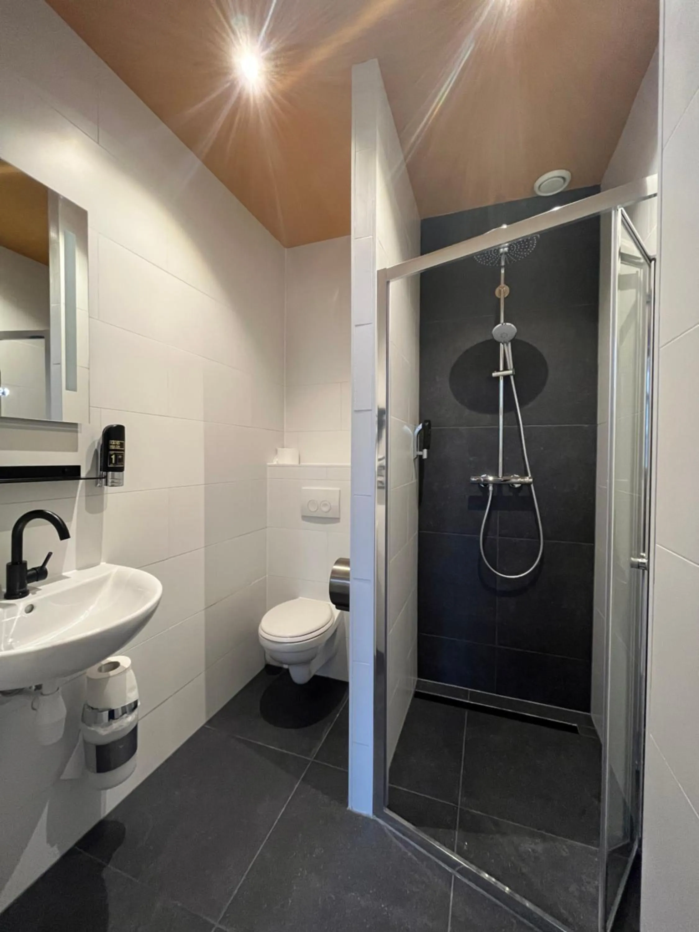 Shower in Heart of Amsterdam Hostel