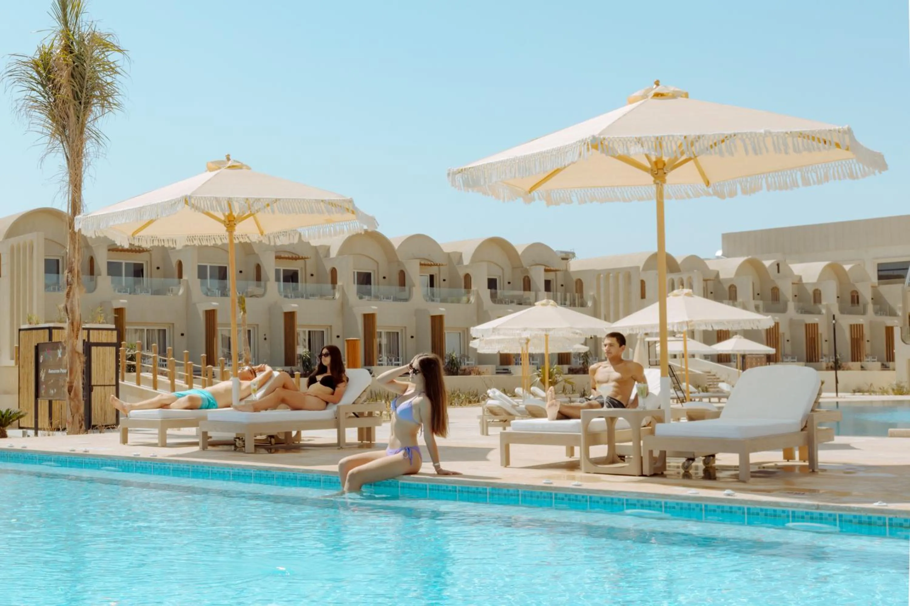 People in Sunrise Anjum Resort