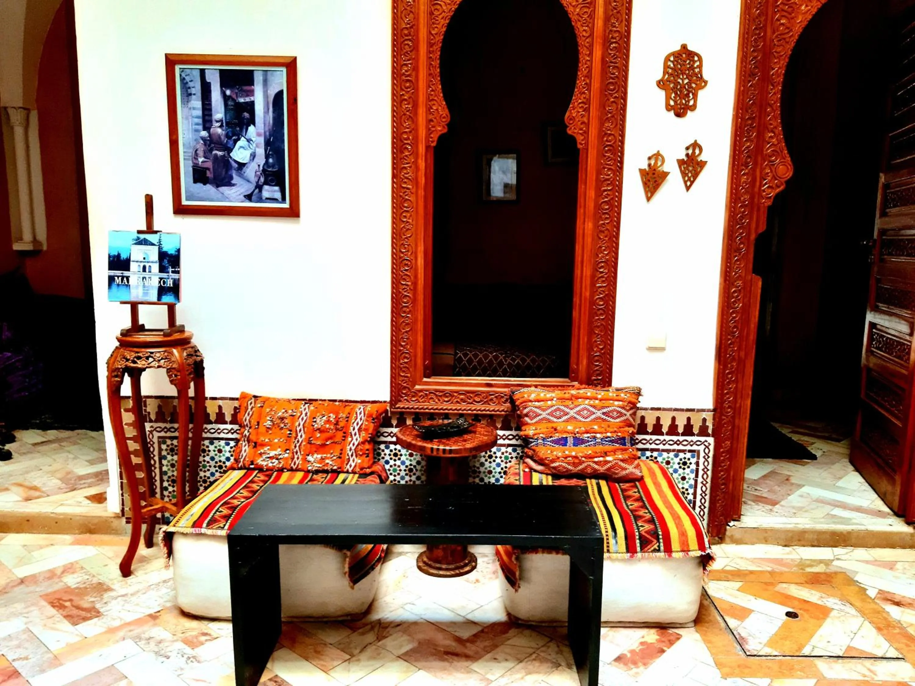 Seating area in Riad Radia