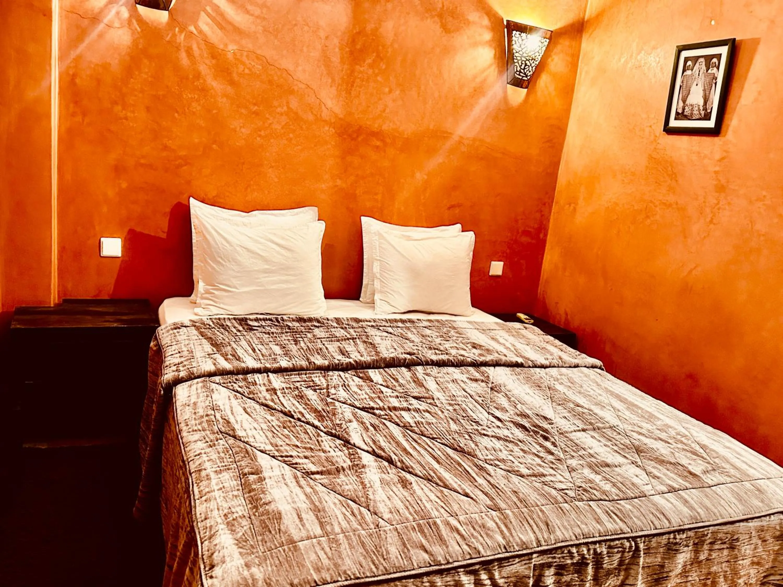 Bed in Riad Radia