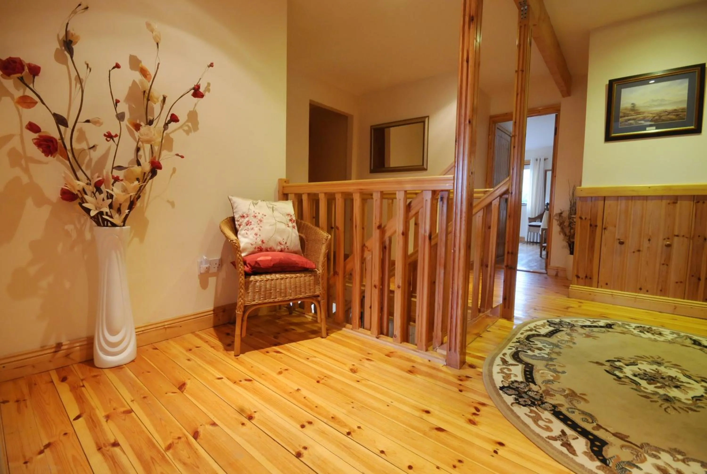Seating area in Lough Dan House