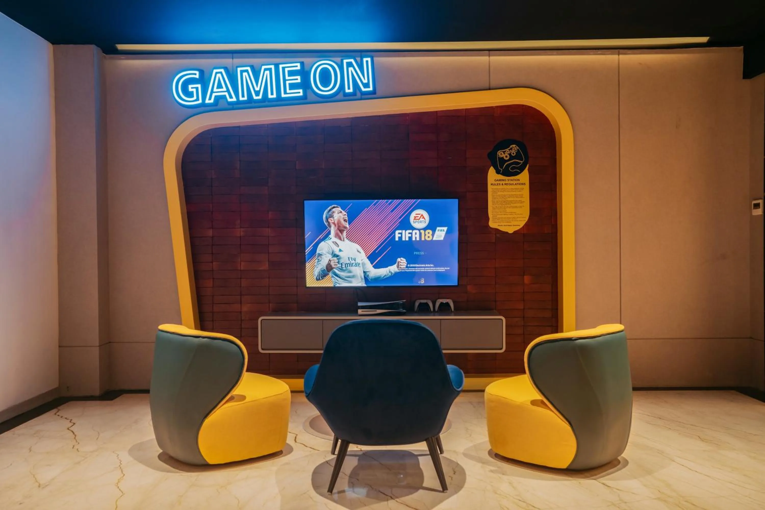 Game Room in Yello Hotel Harbour Bay