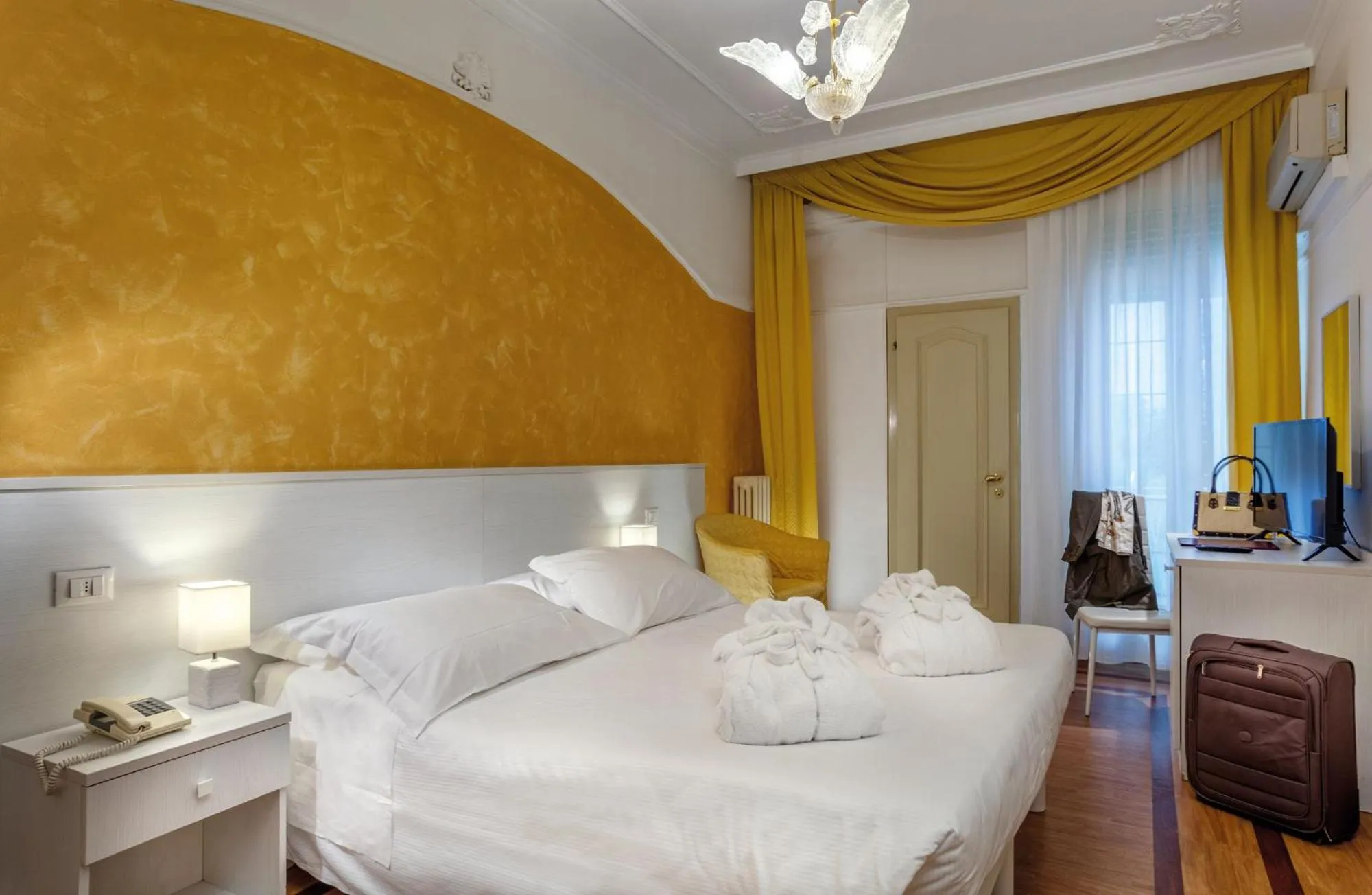 Bedroom, Bed in Hotel Terme Patria