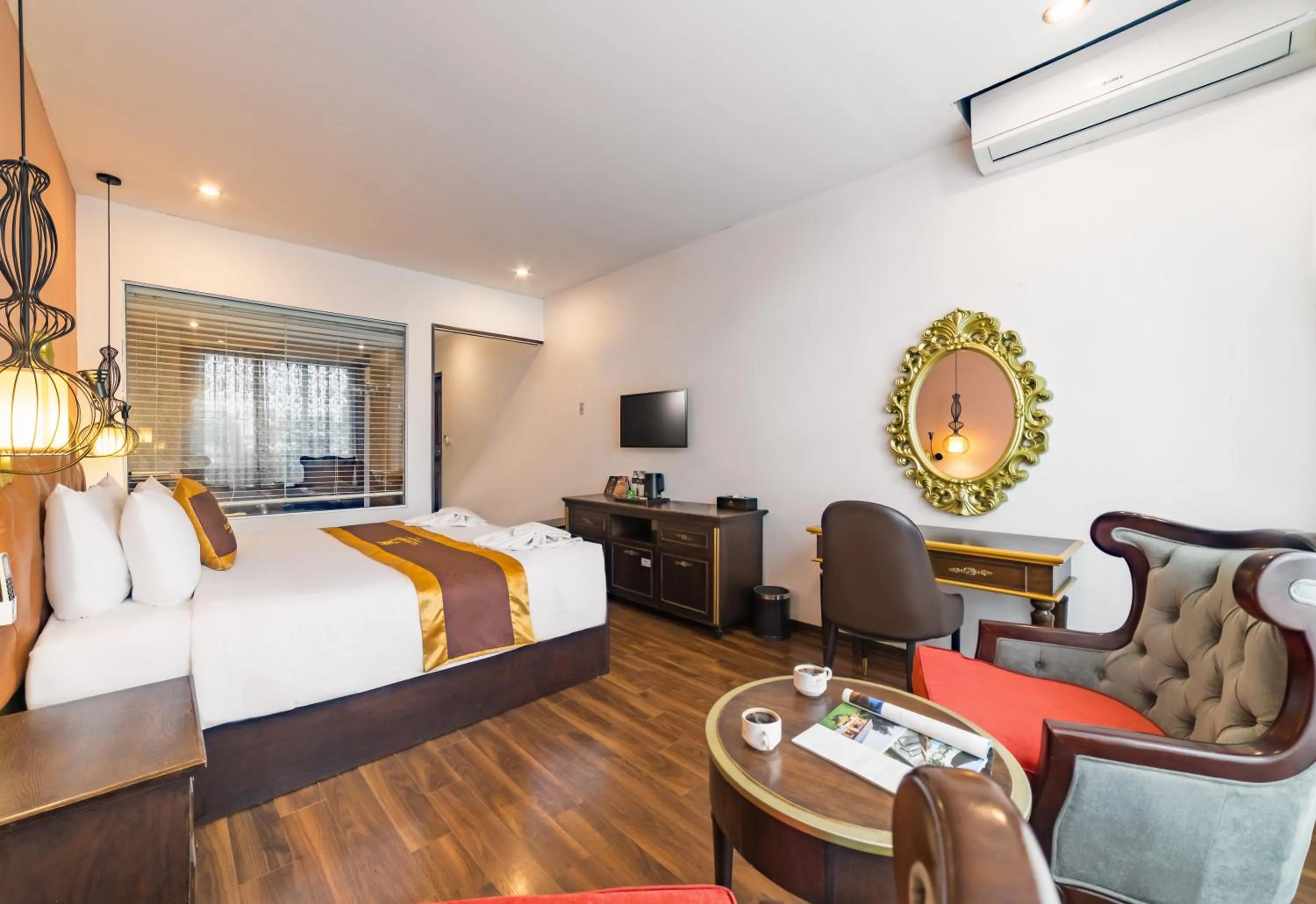 Bed in Xaysomboun Hotel & SPA