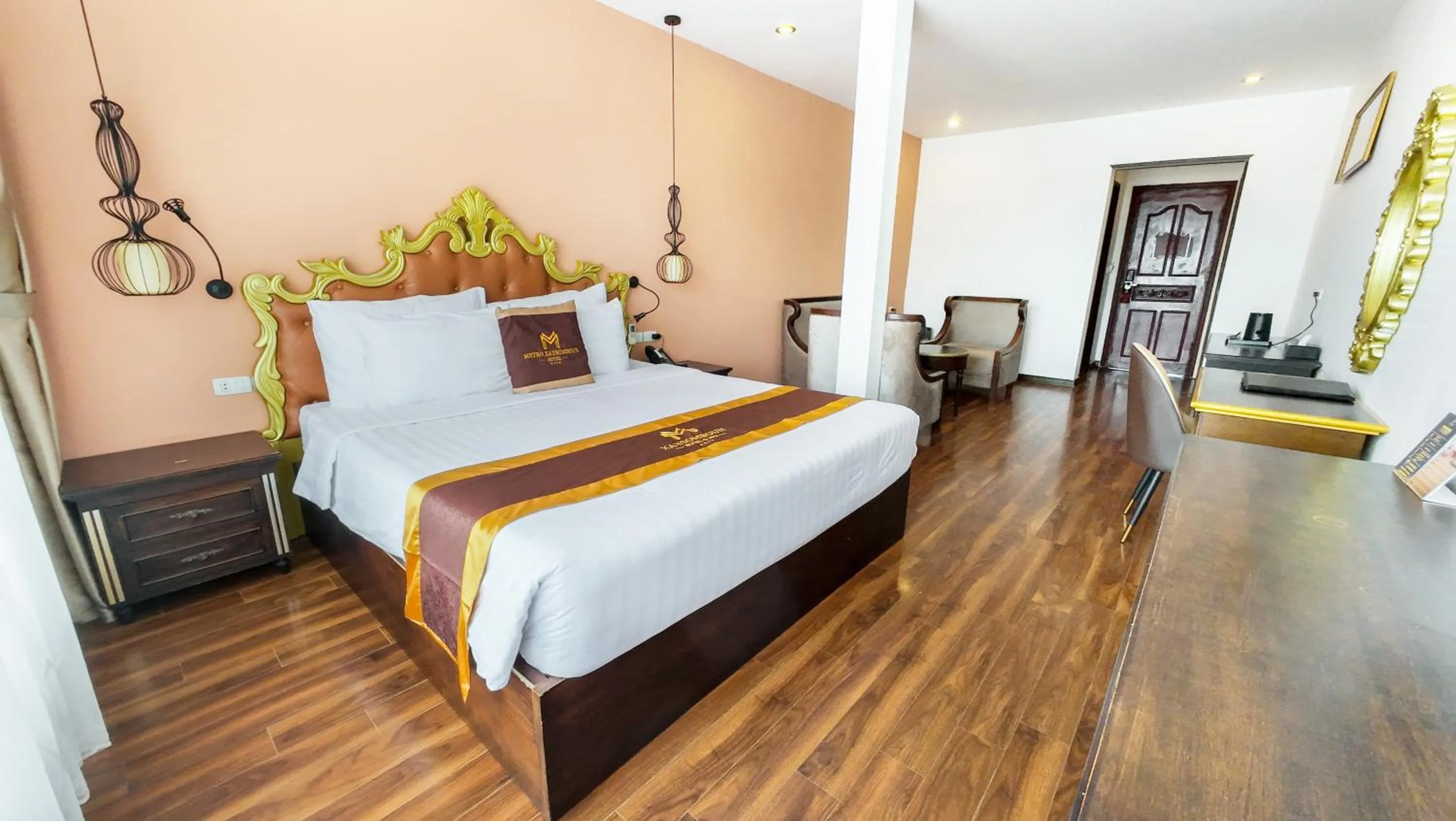 Bed in Xaysomboun Hotel & SPA