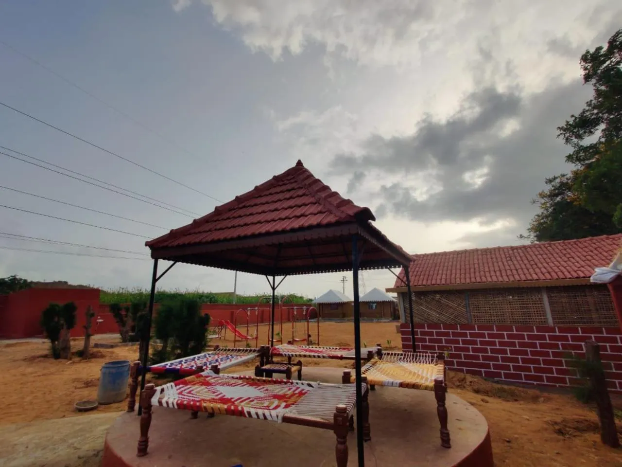 Patio in Santkrupa Villa Resort