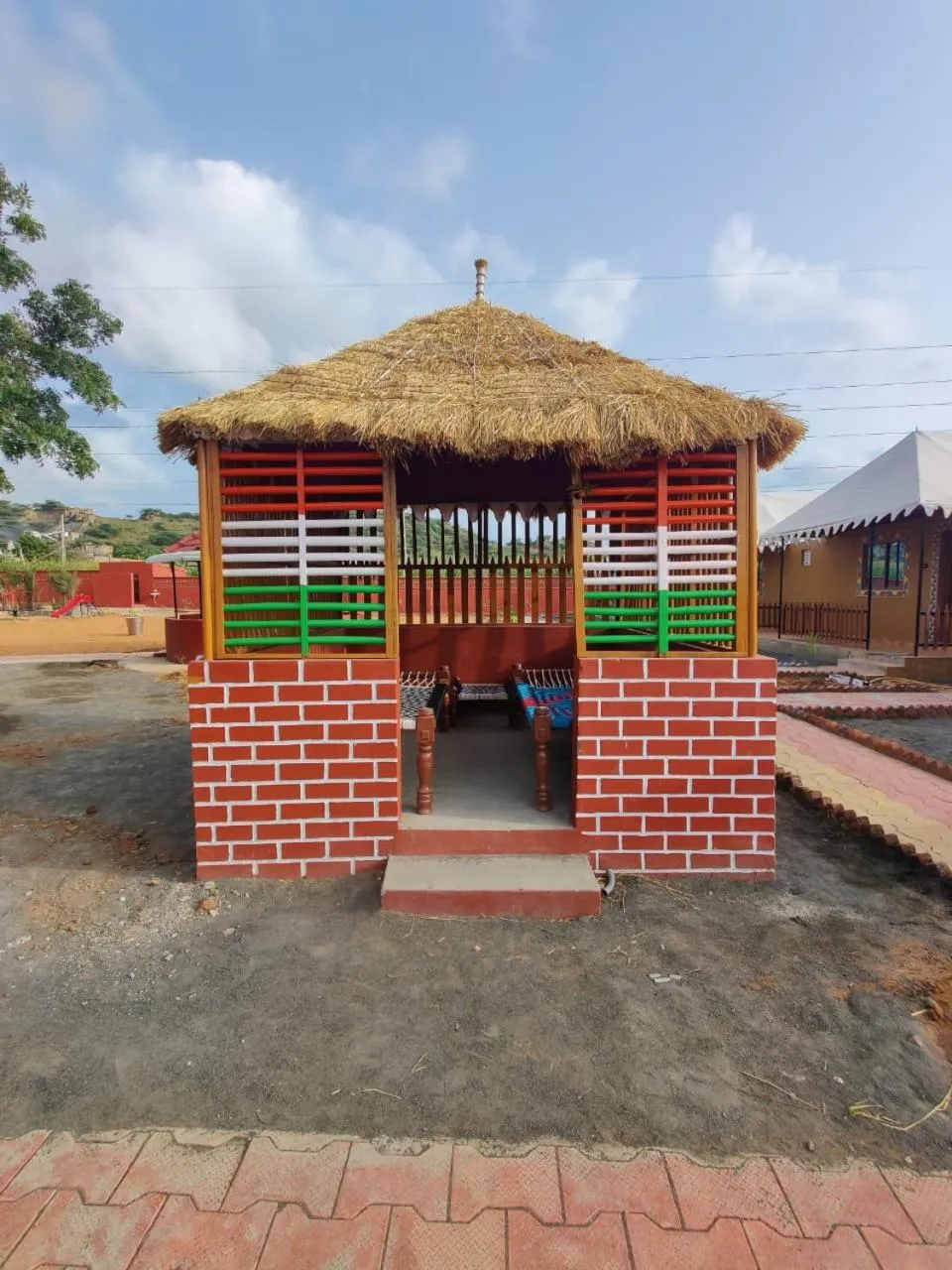 Property building in Santkrupa Villa Resort