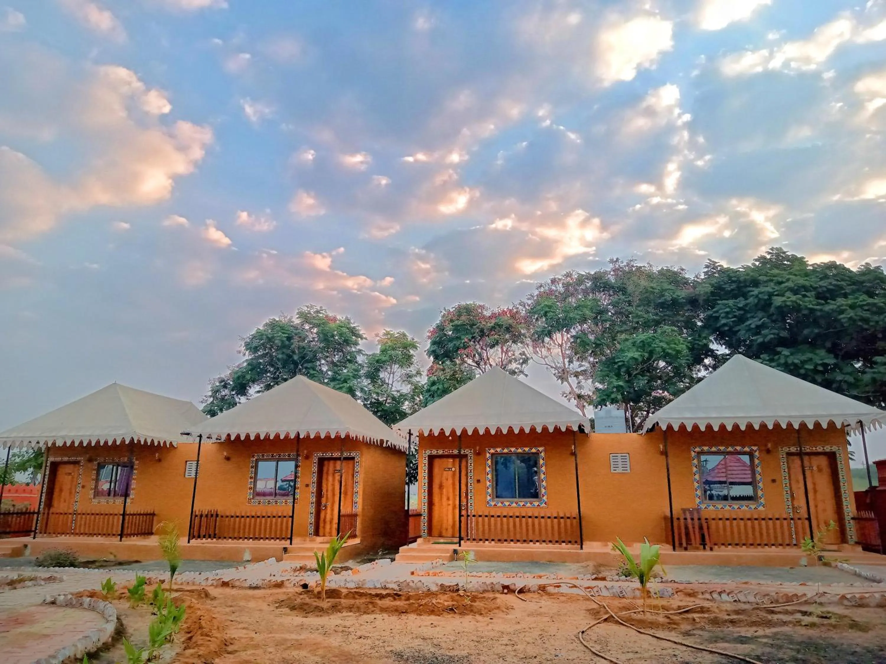 Property building in Santkrupa Villa Resort