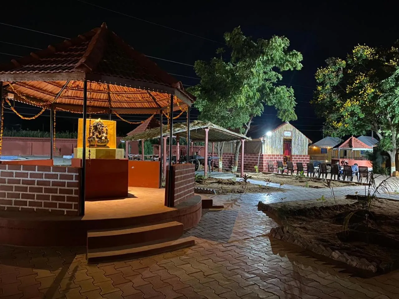 Property building in Santkrupa Villa Resort