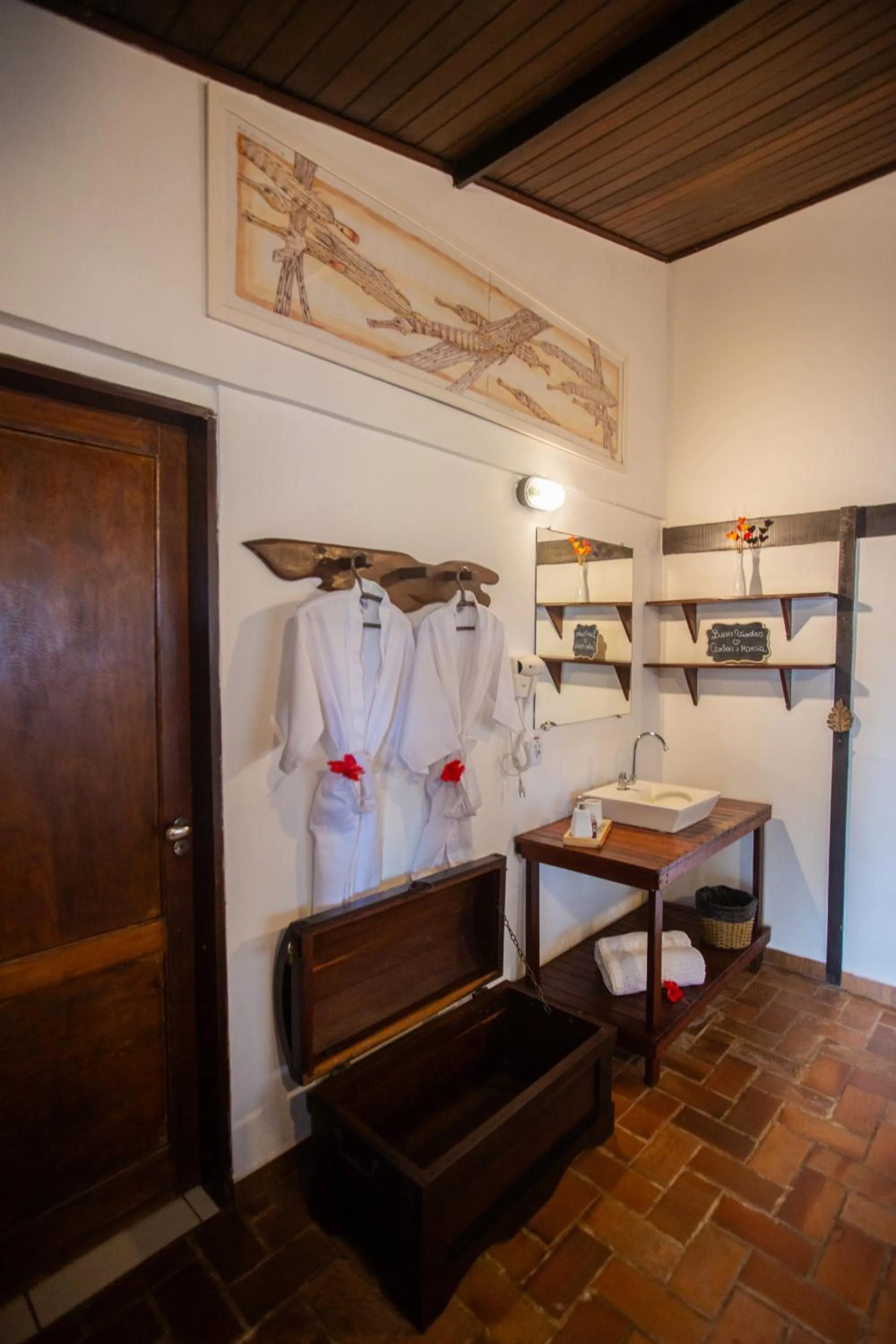 Decorative detail in Pousada Santú Noronha