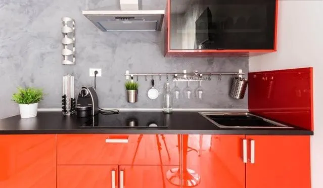 Kitchen or kitchenette in Guest House Roma