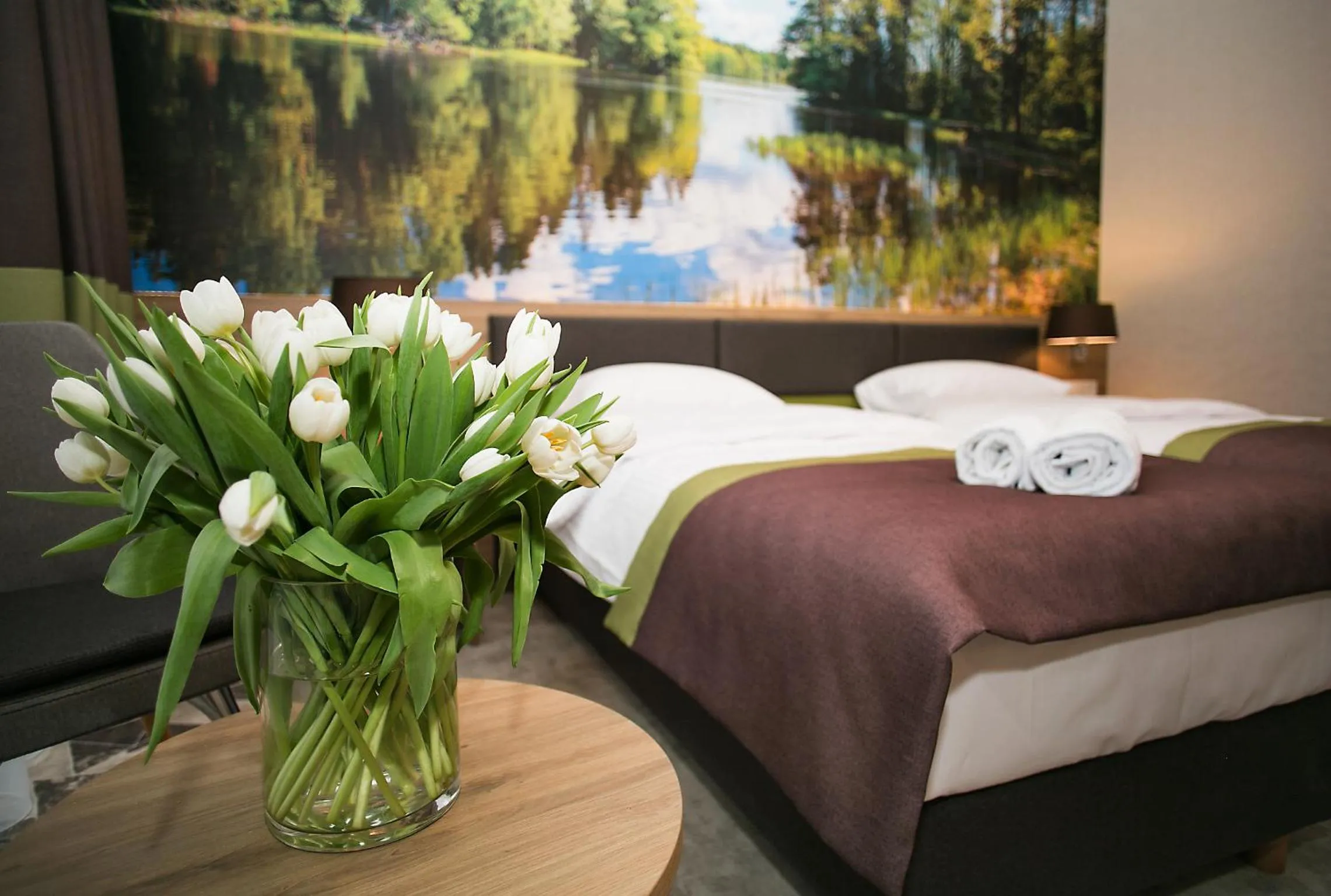 Bed in Sanatorium Uzdrowiskowe Augustów