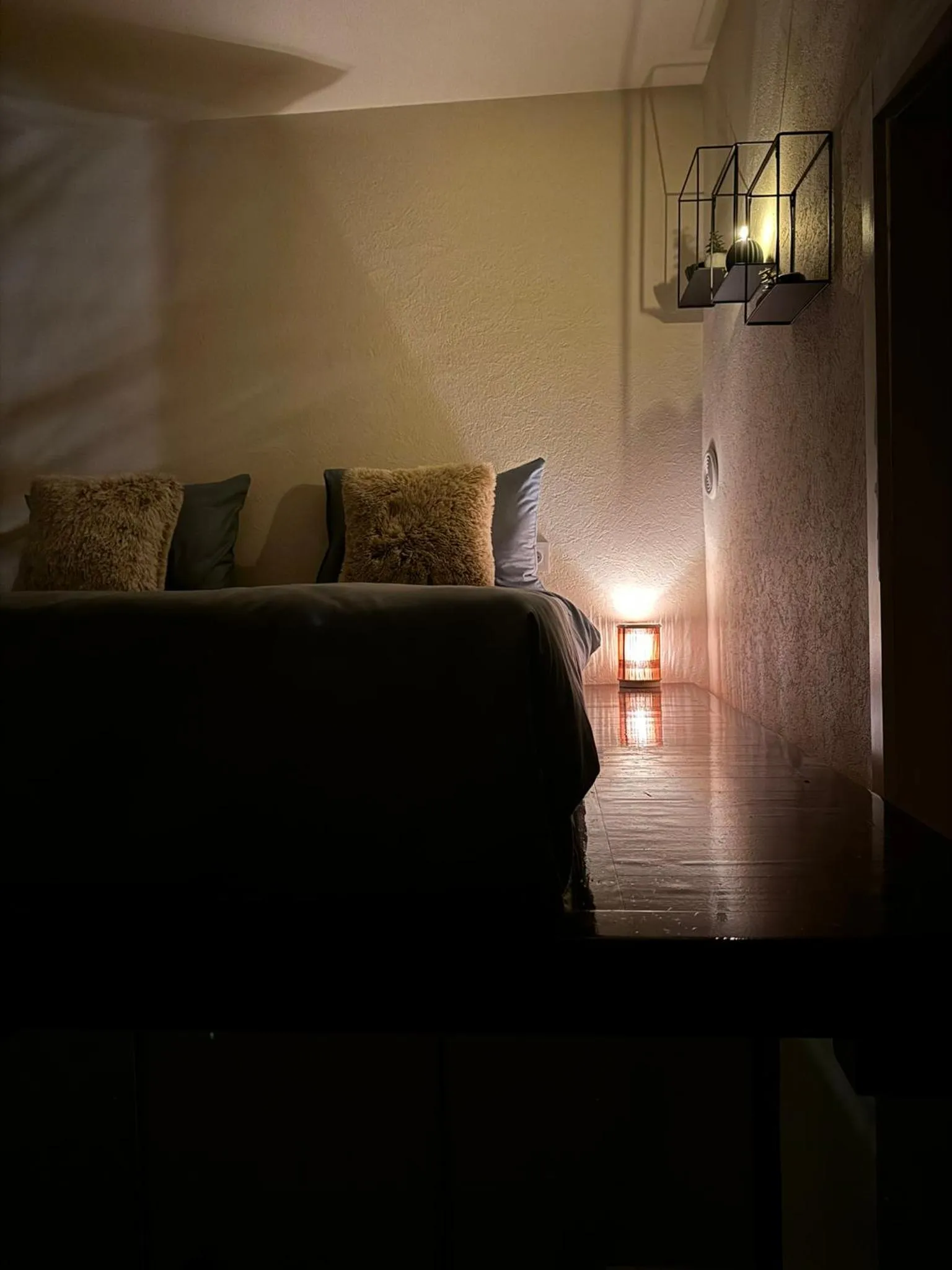 Bed in Zimmer Boutique Hotel