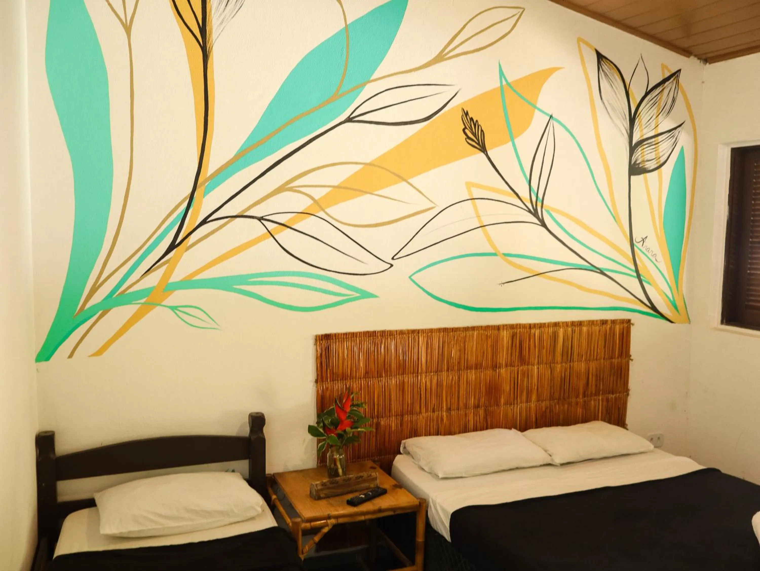 Bed in Pousada e Hostel Marthi