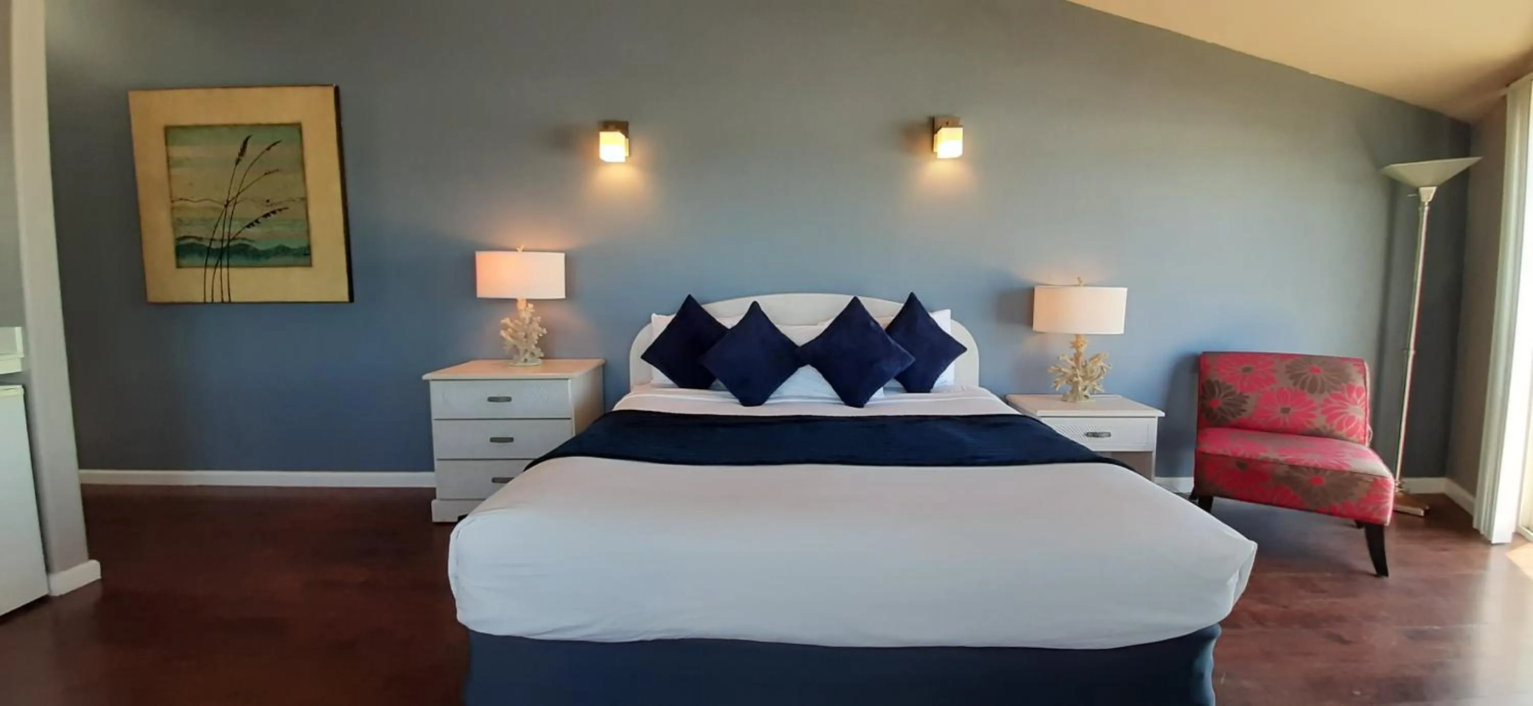 Bed in The Oceanfront Inn