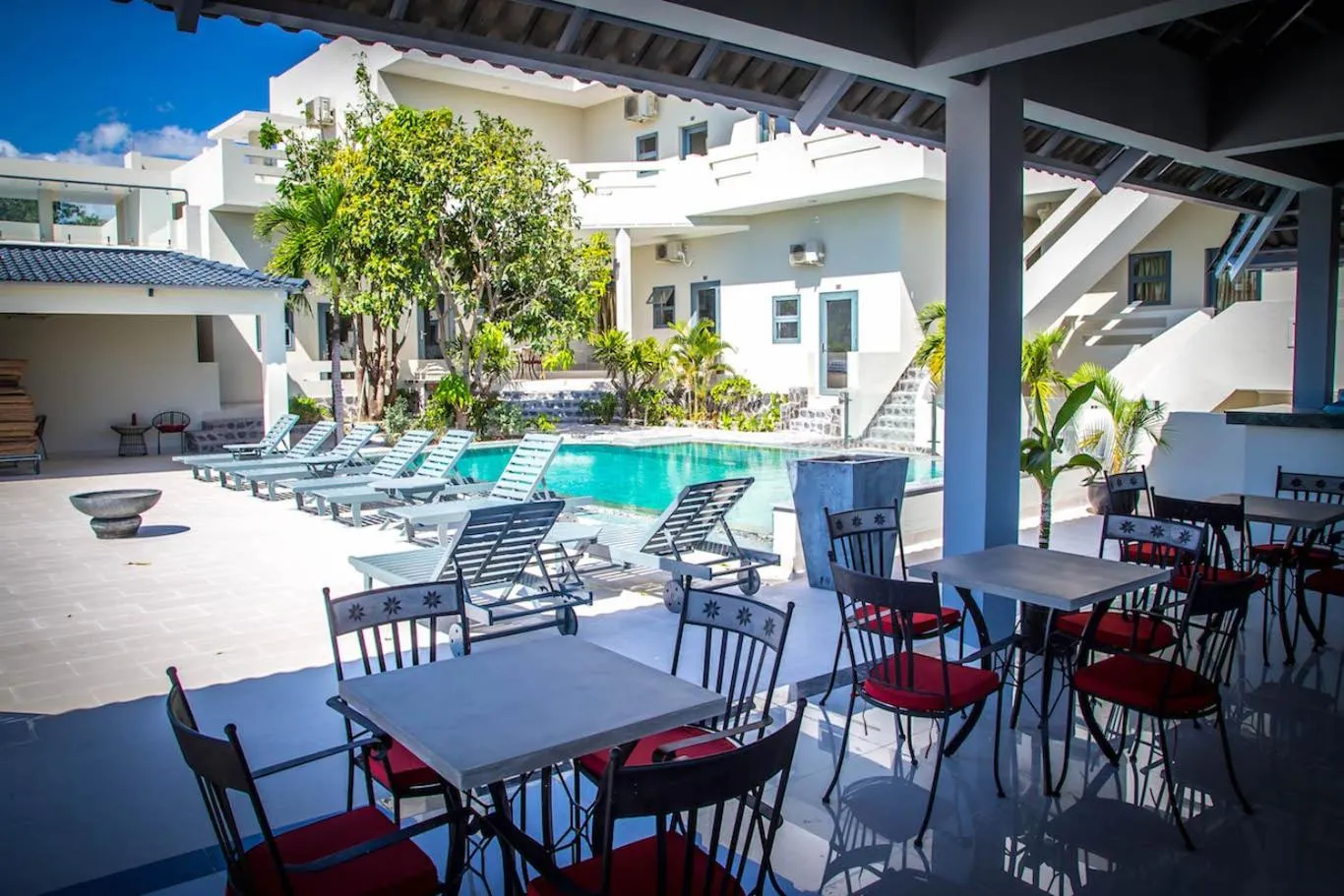 Patio in Mui Ne Hills Villa Hotel