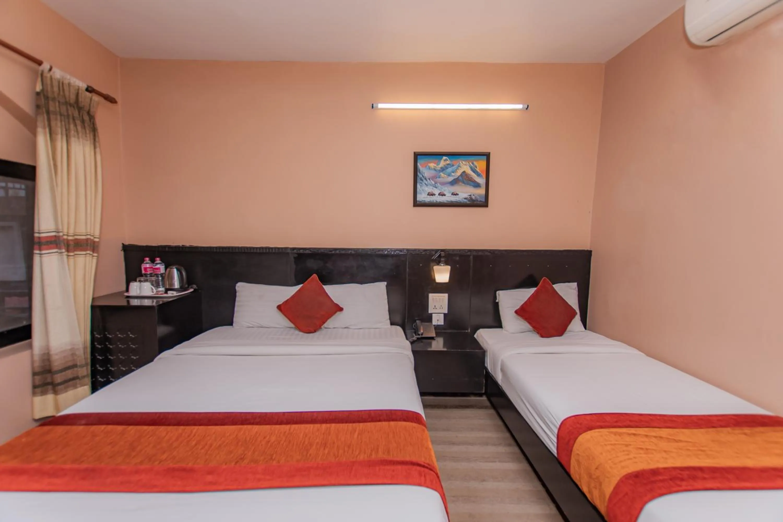 Bed in Moonlight Resort and Spa