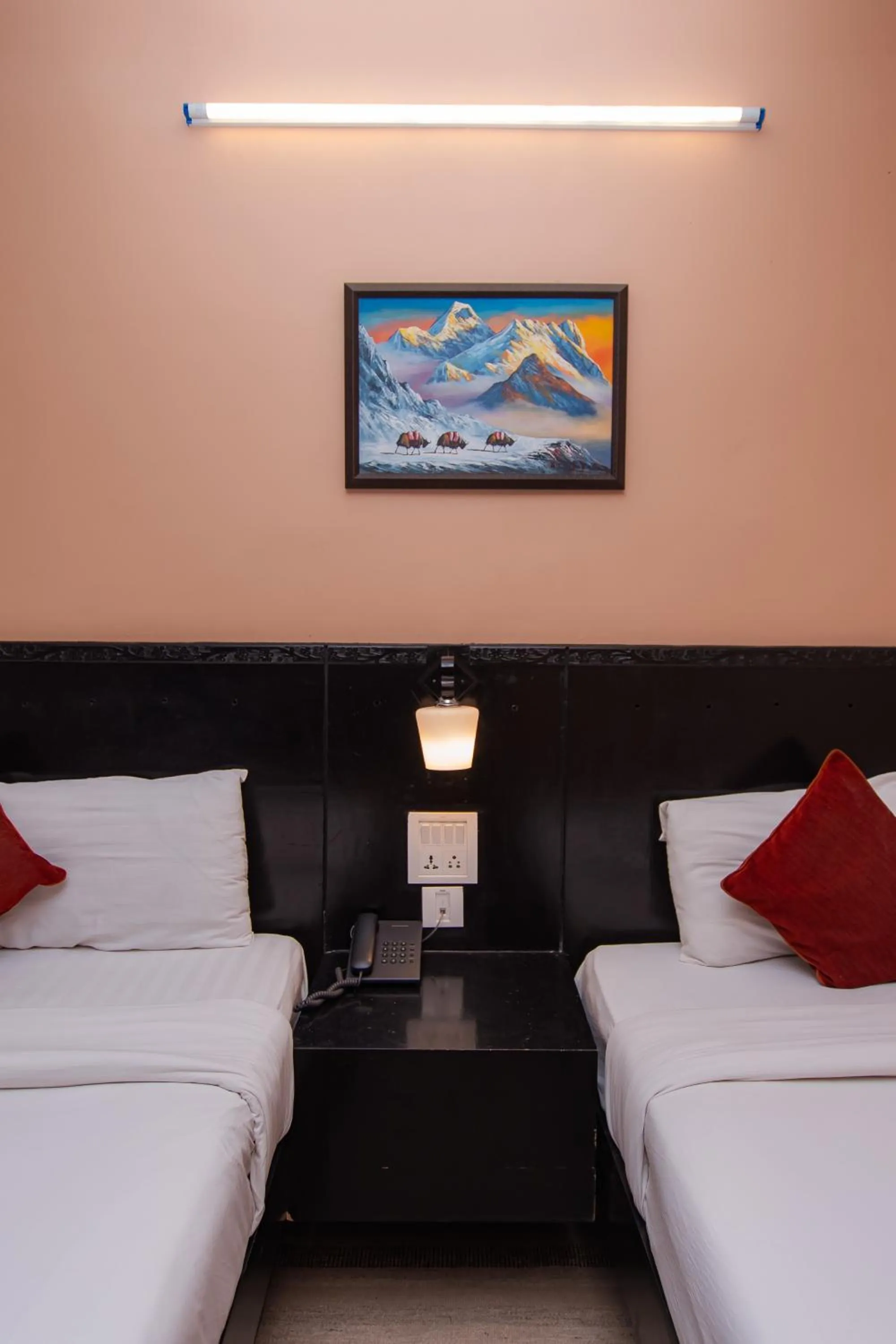 Bed in Moonlight Resort and Spa