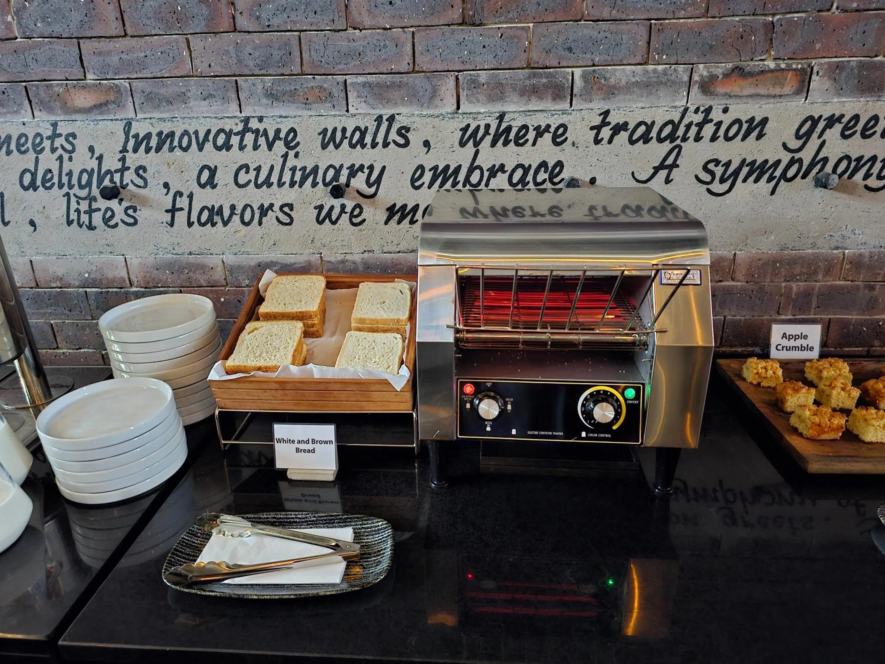 Buffet breakfast in Cargo88 Hotel