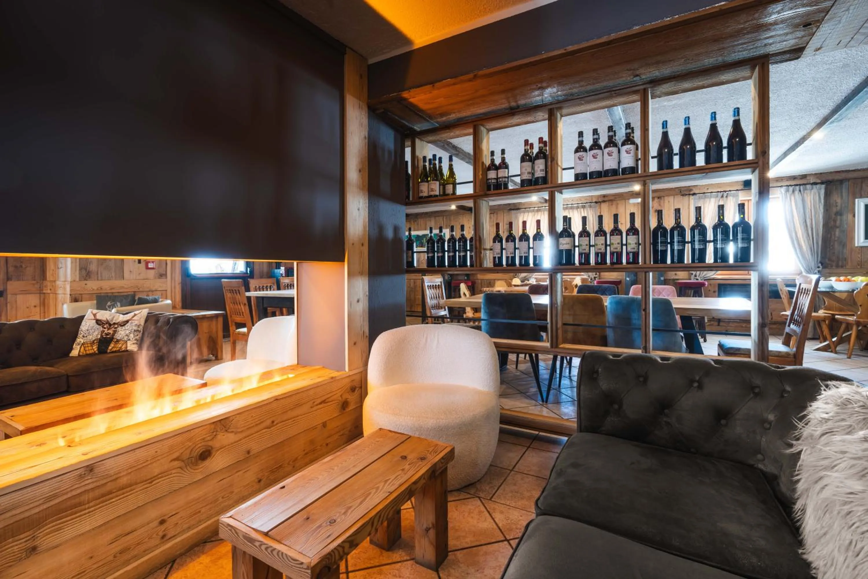 Living room in CHALET DES ALPES