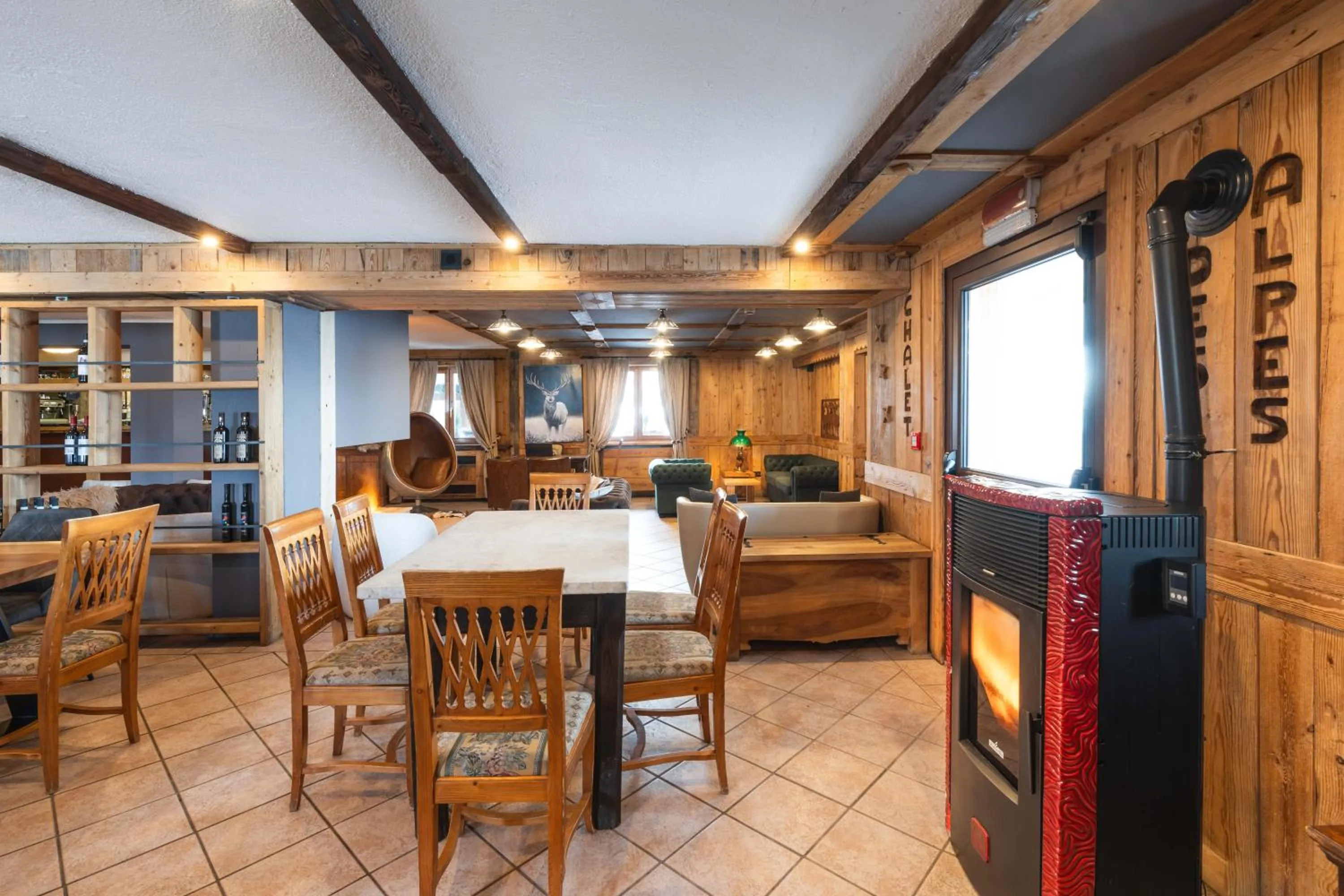 Living room in CHALET DES ALPES