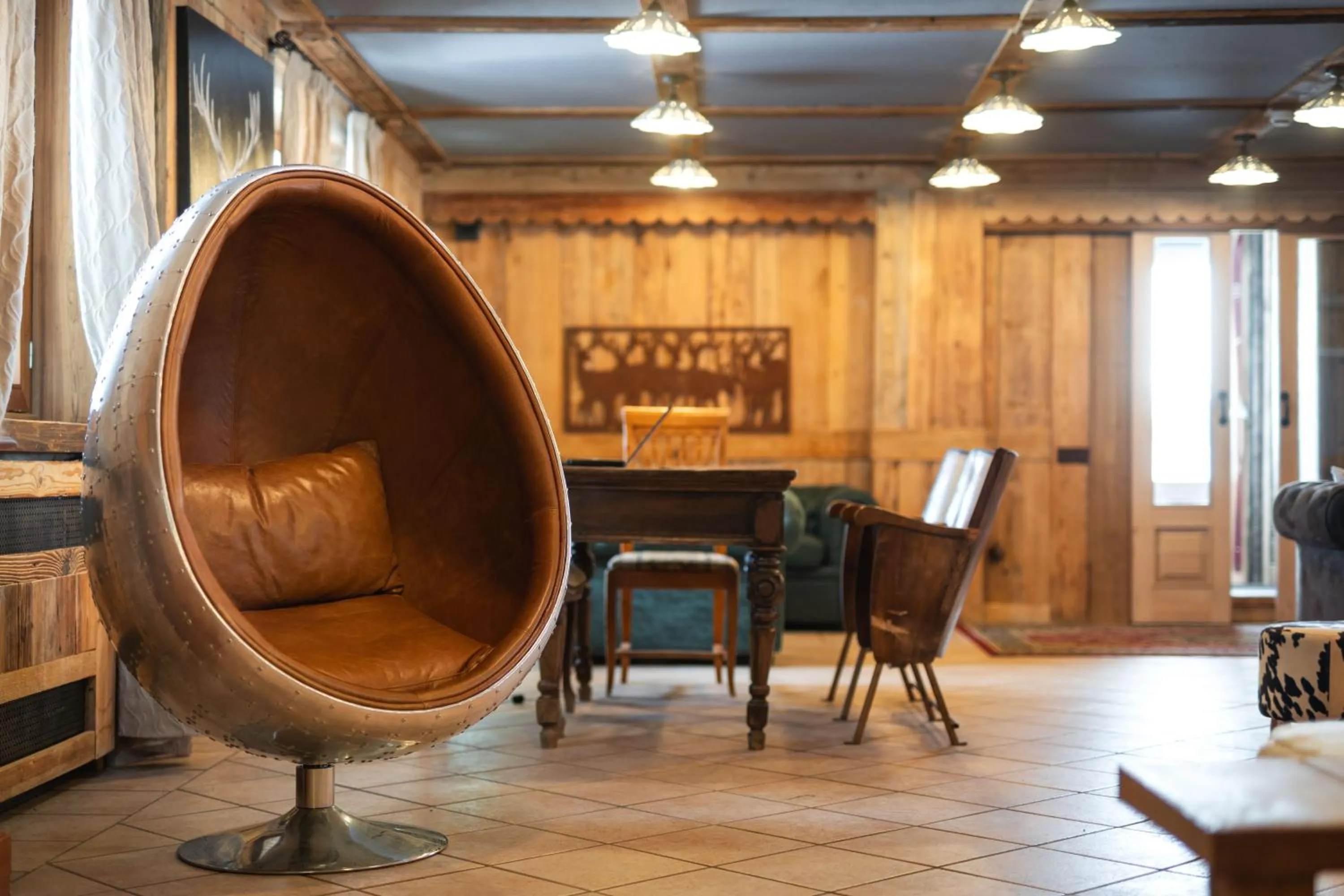 Living room in CHALET DES ALPES