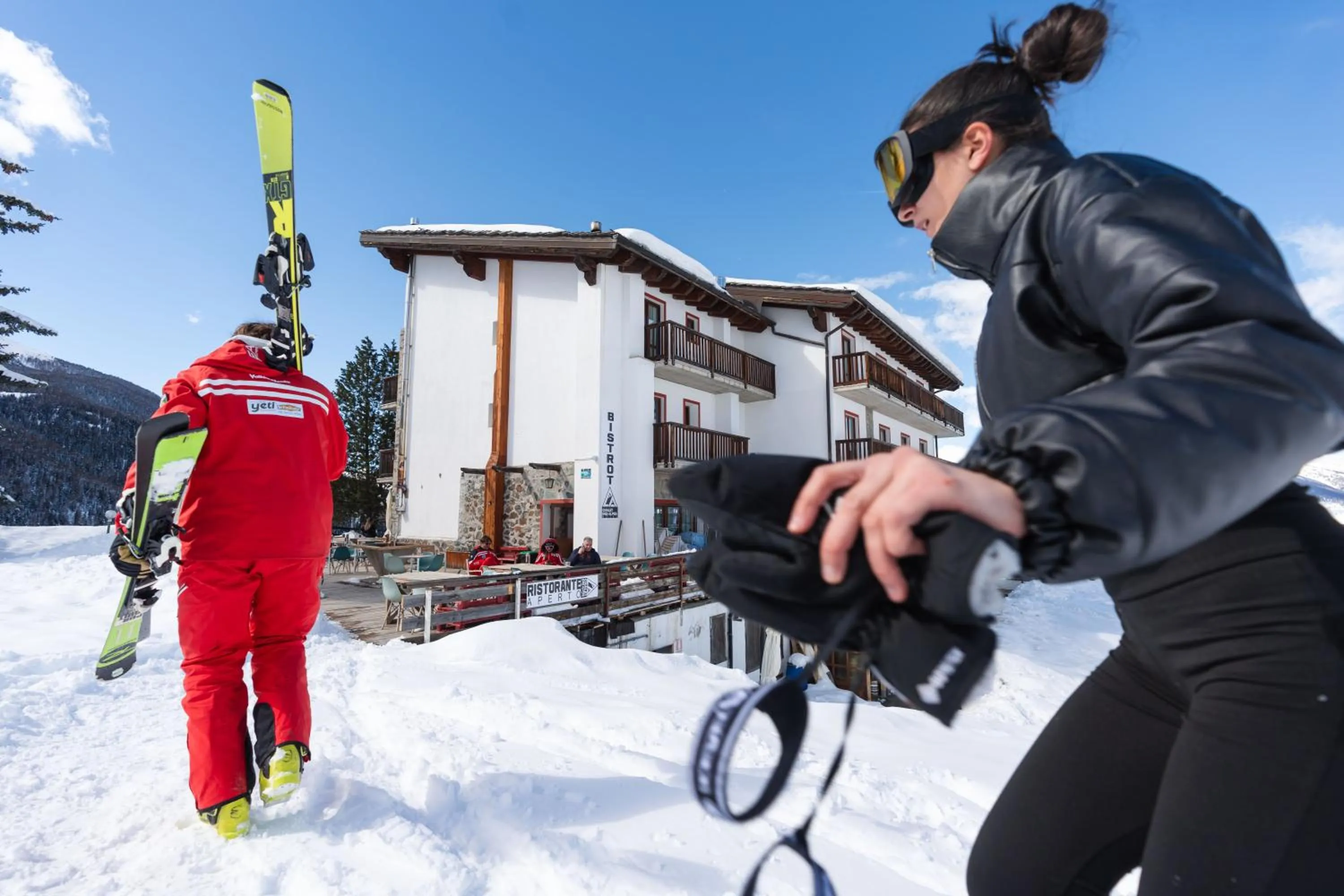 Skiing in CHALET DES ALPES