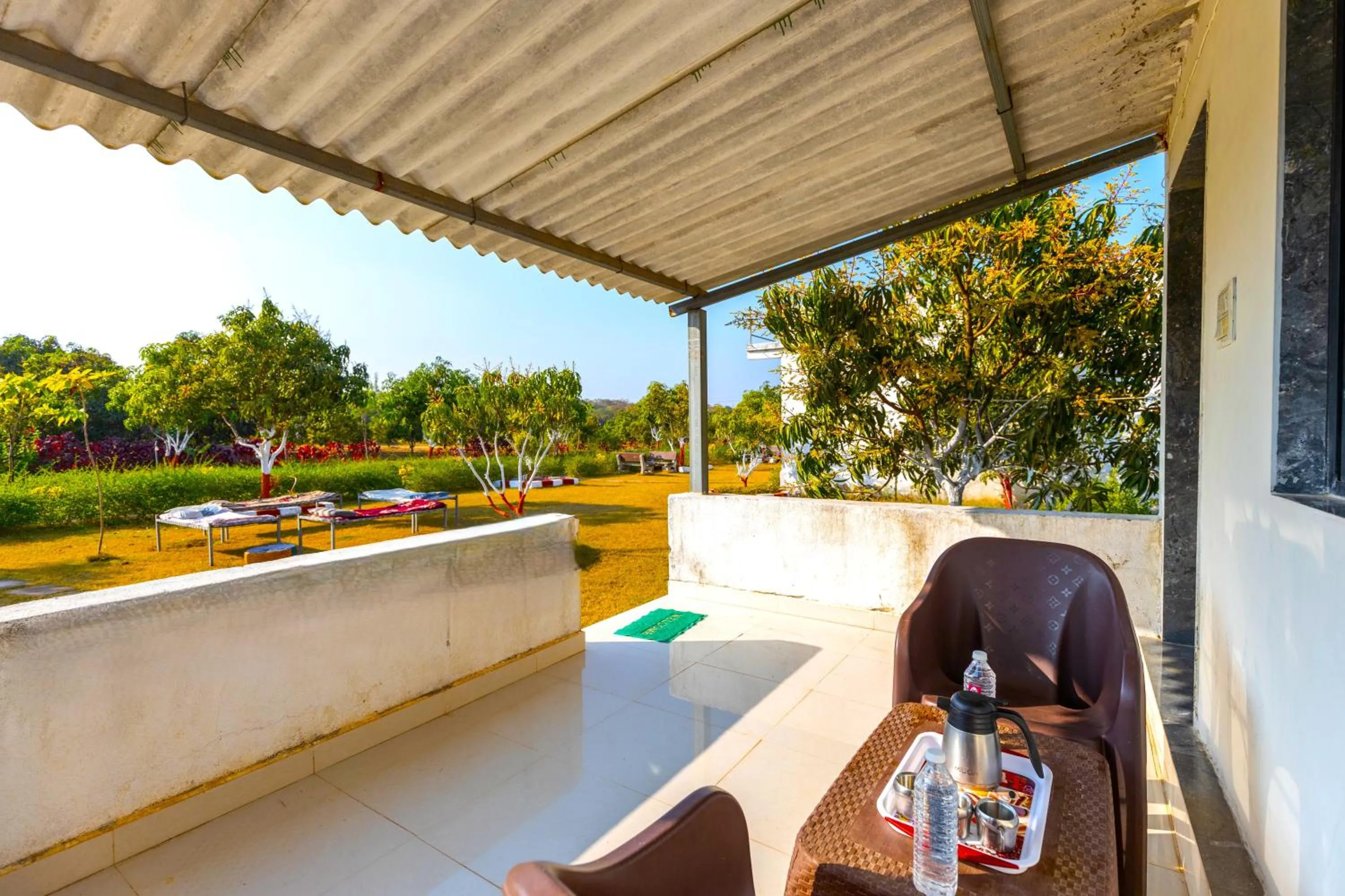 Balcony/Terrace in AamraKunj Gir Resort