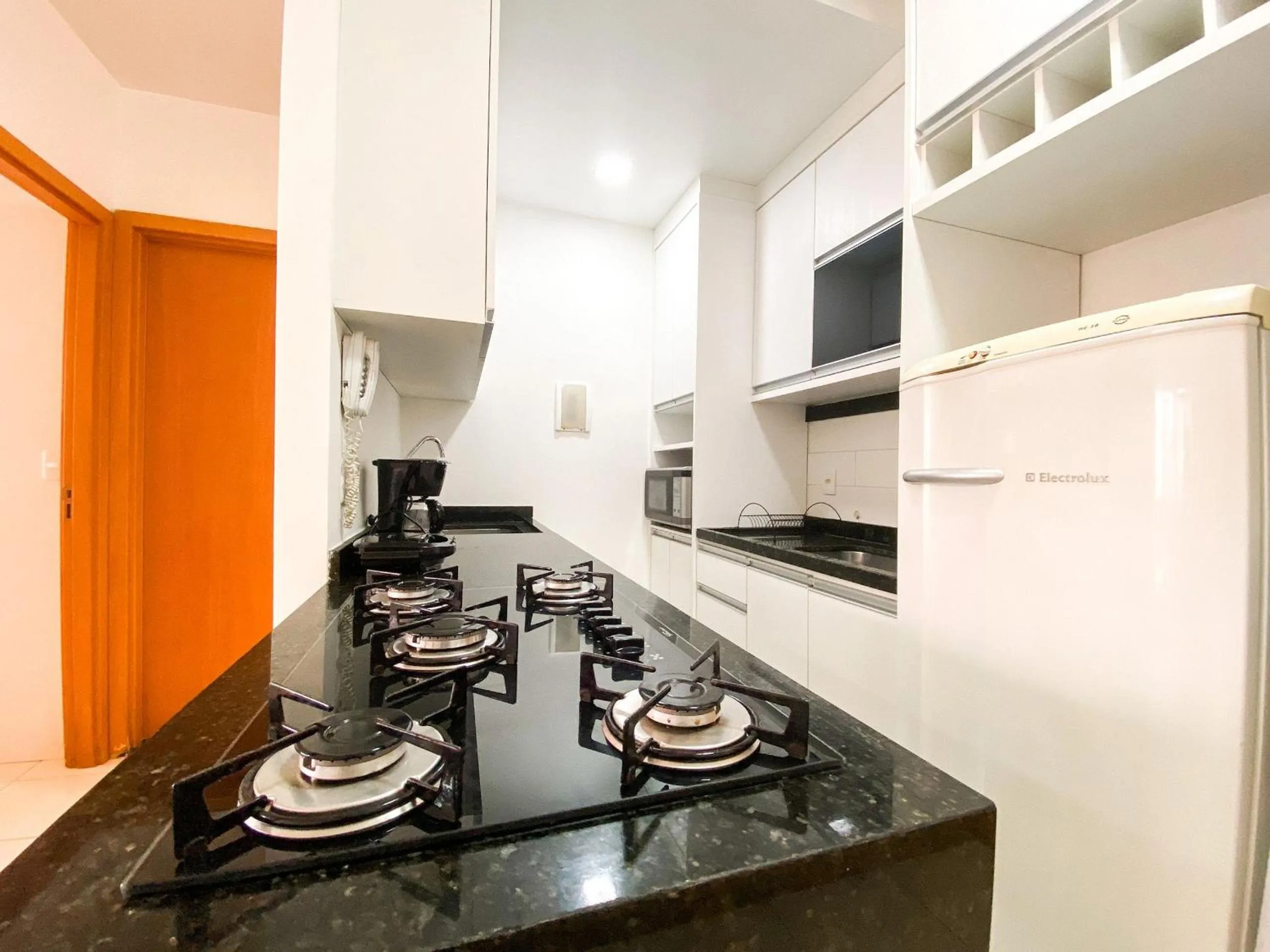 Kitchen or kitchenette in Ao lado do Metrô e Shopping (1Qto)