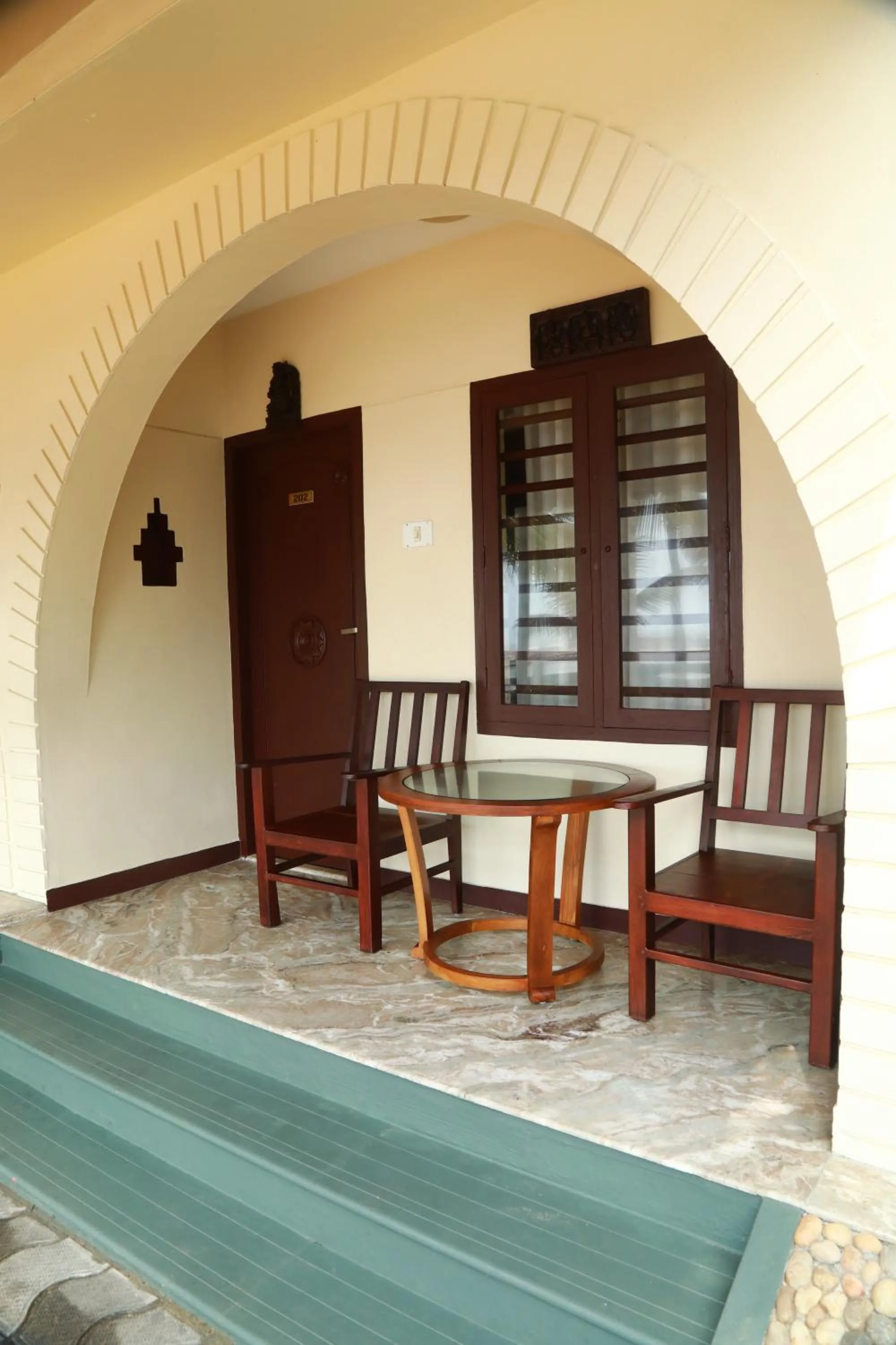 Patio in Lagoona Beach Resort, Kovalam