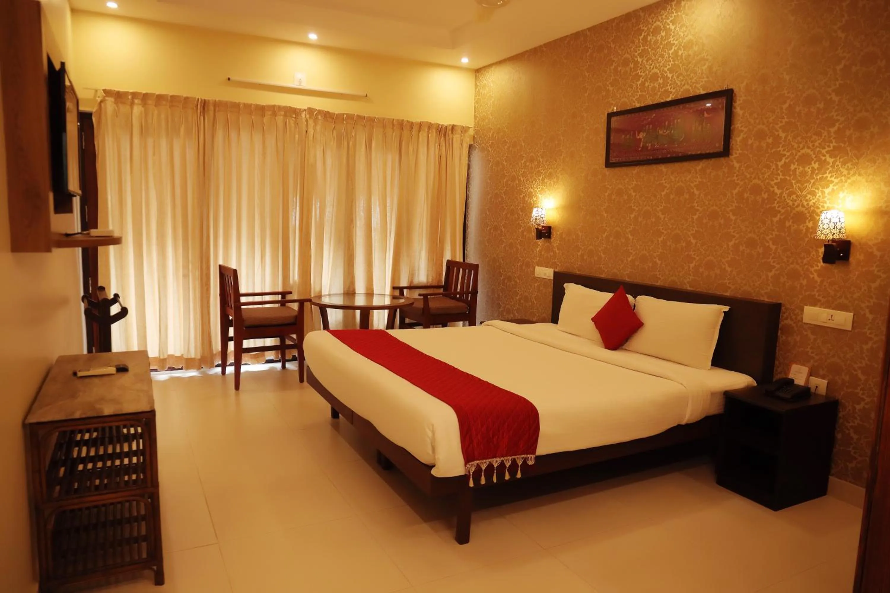 Bed in Lagoona Beach Resort, Kovalam