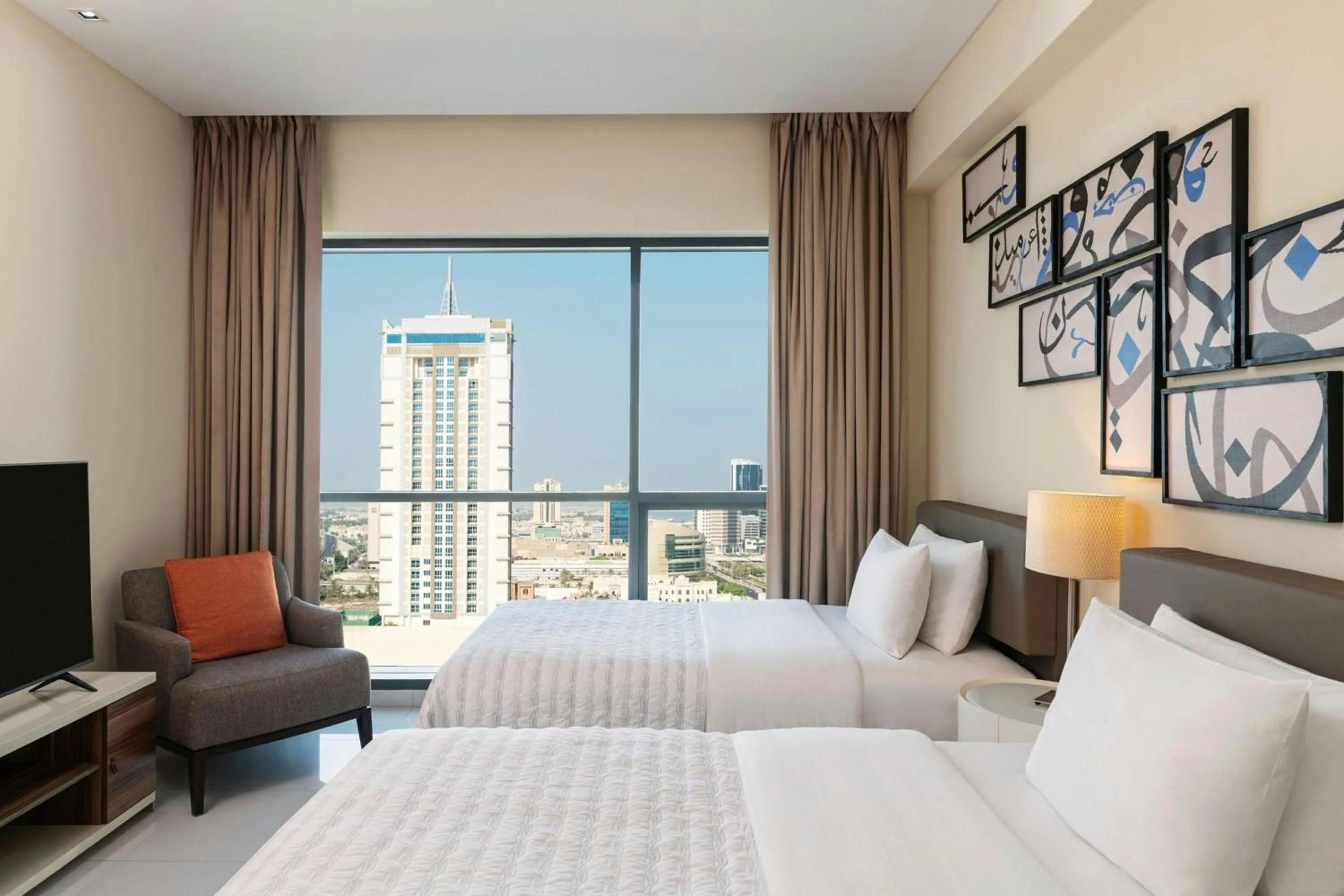 Bedroom, Bed in Le Meridien City Centre Bahrain